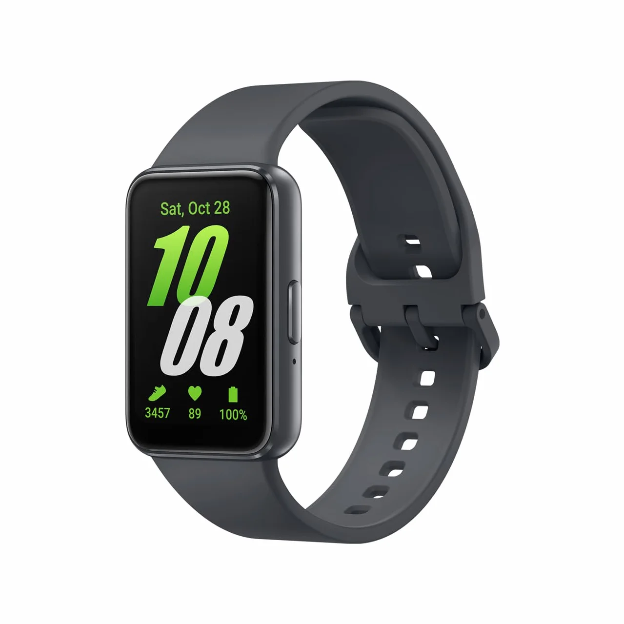 Samsung Galaxy Fit3 Fitness Band, IP68, Barometro, Rilevamento Cadute/SOS, Monitoraggio Sonno, Oltre 100 Esercizi, Gray