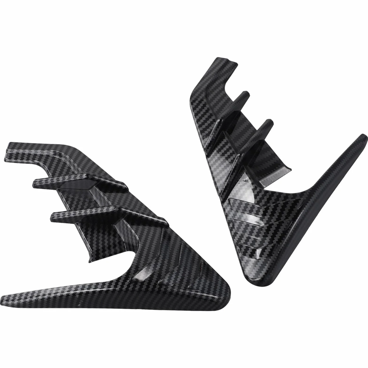 Kit di 2 coperture per frecce laterali per Tesla per il modello 3 Y per esterni e per protezione (effetto fibra di carbonio)