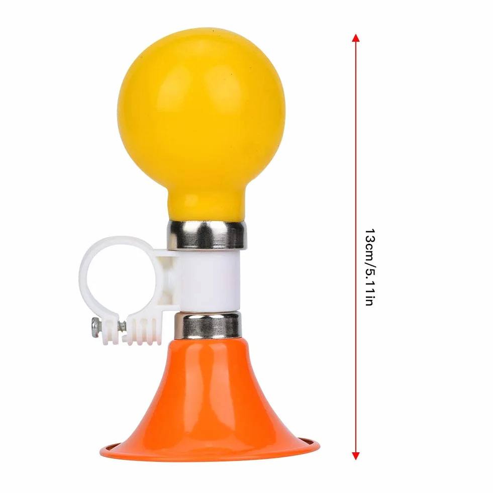 Campanello per Bicicletta per Bambini in Metallo, Corno Bici (Arancione, 12)