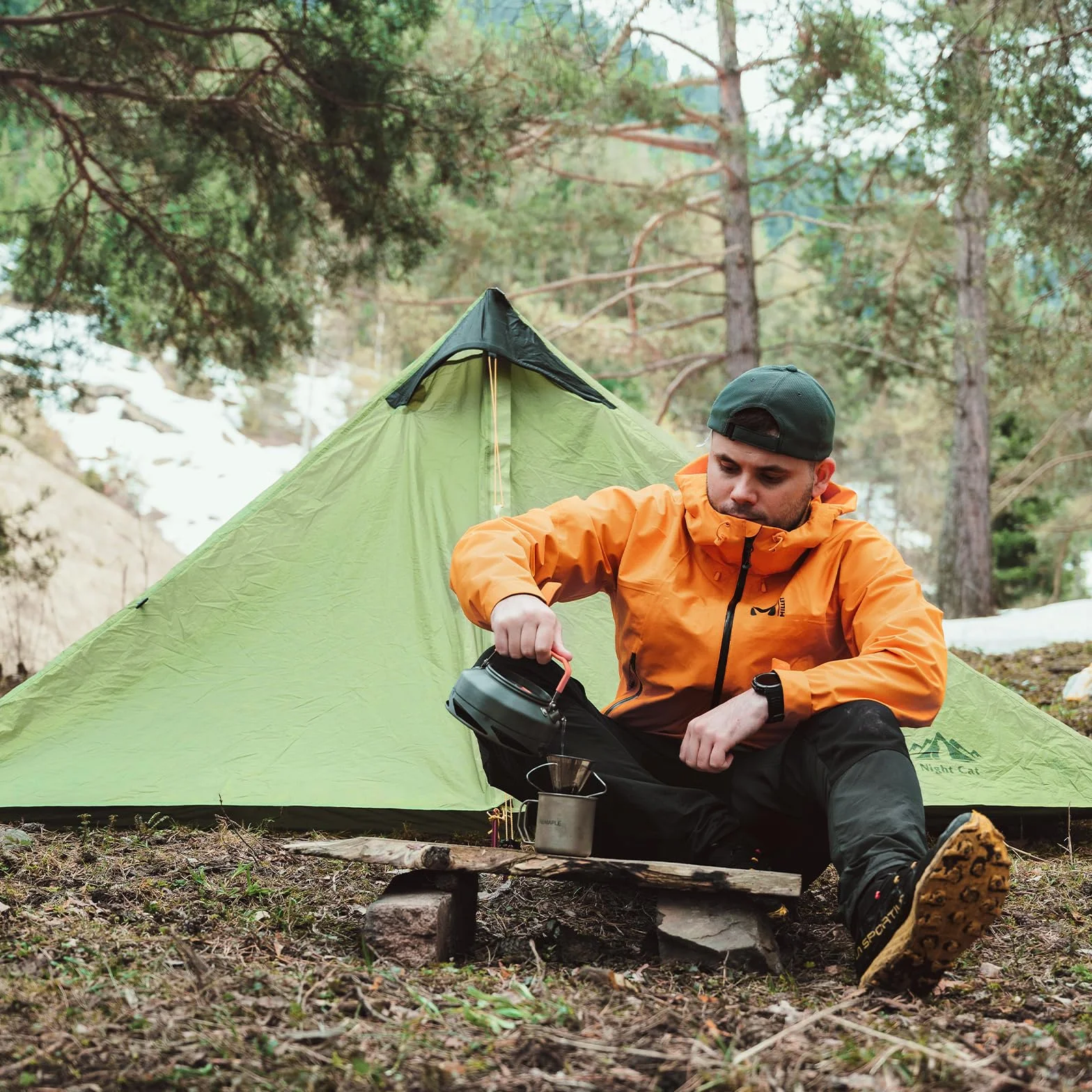 Night Cat Tenda Da Campeggio 1 Posto Ultraleggera Impermeabile Trekking