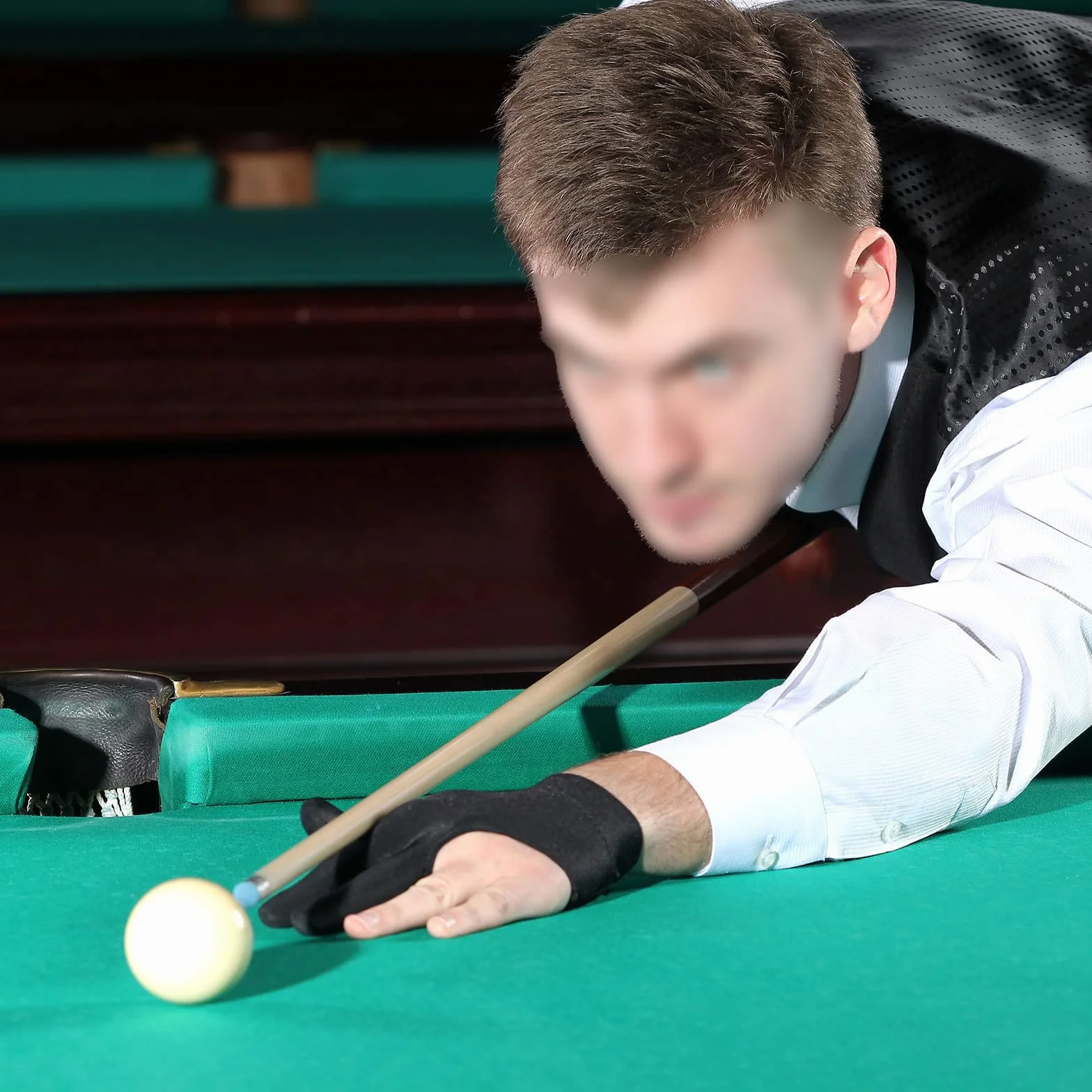 zalati 2 guanti da biliardo per stecca da snooker a tre dita in spandex e lycra rosso