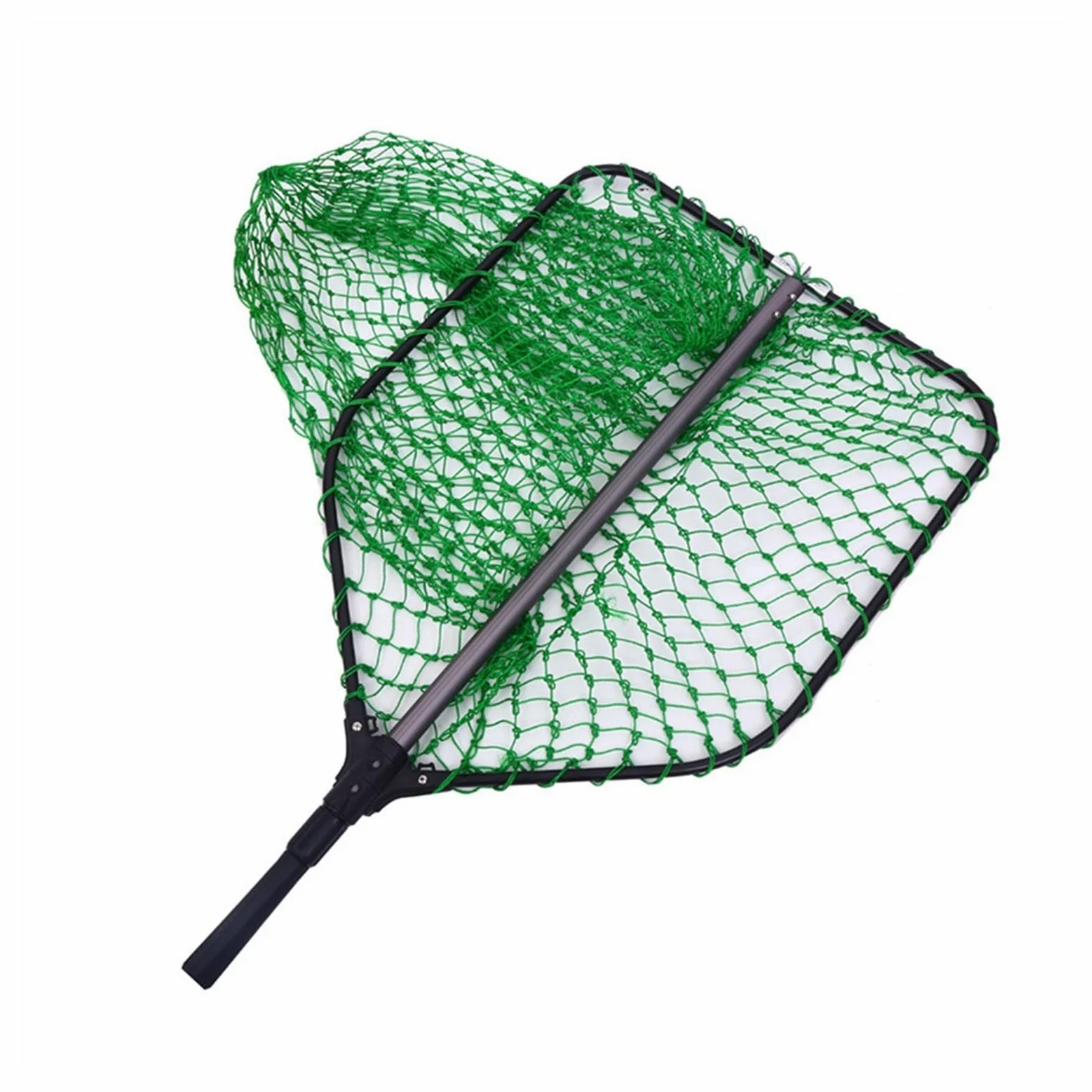Rete da pesca da 2,25 m Grande rete da pesca a mano Retino da pesca Attrezzatura da pesca Guadino Perfetto Strumento di pesca Attrezzatura da pesca Reti da pesca per la pesca