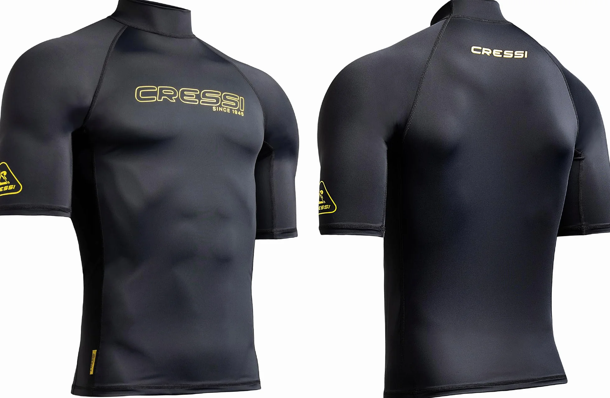 Cressi Sentinel Man Rash Guard a Maniche Corte Protezione Solare UPF 50+ Quick Dry Nuoto Surf Immersioni Uomo