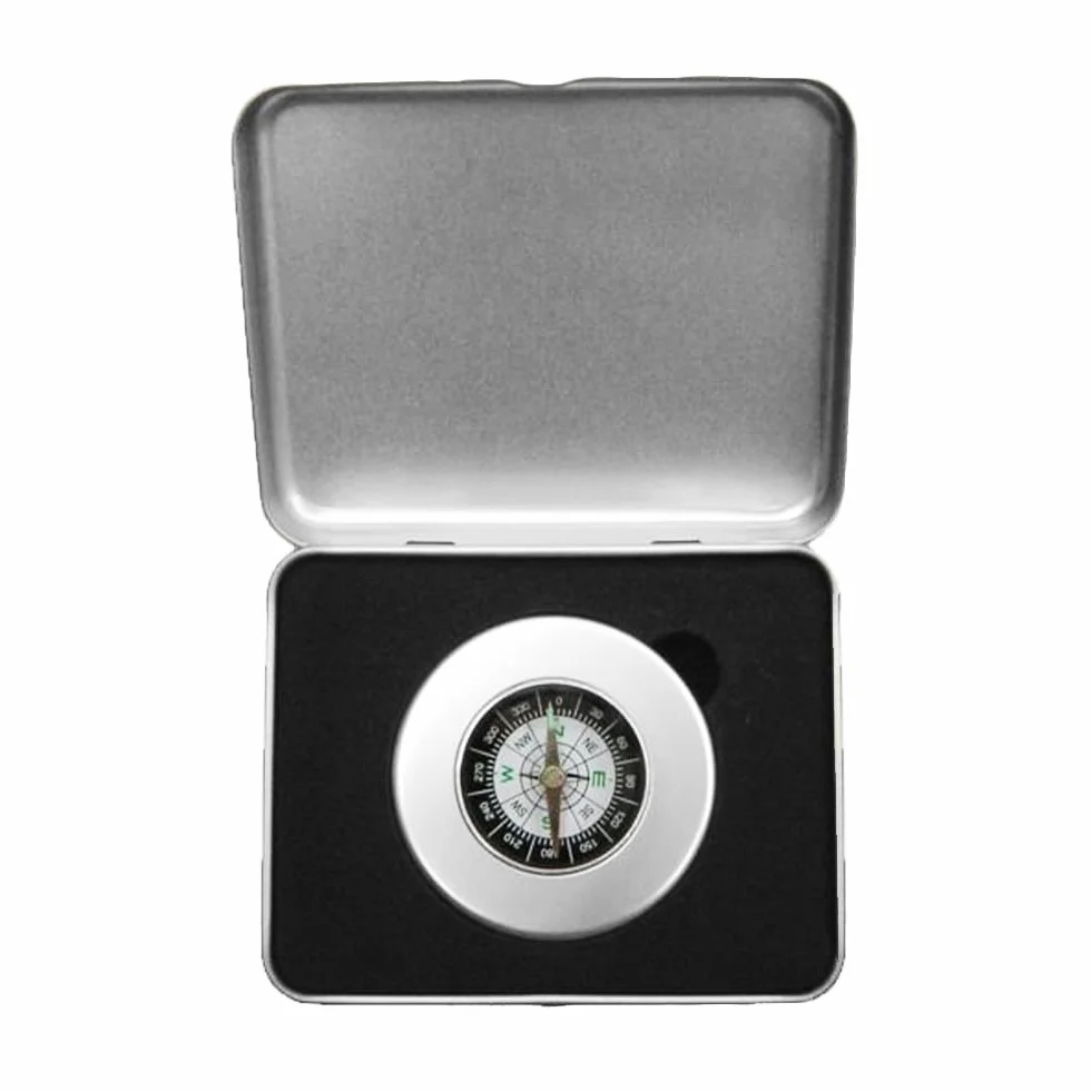 Bussola da Escursionismo 55mm Metallo Professionale Compatta Robusta Trekking Campeggio Sopravvivenza Outdoor