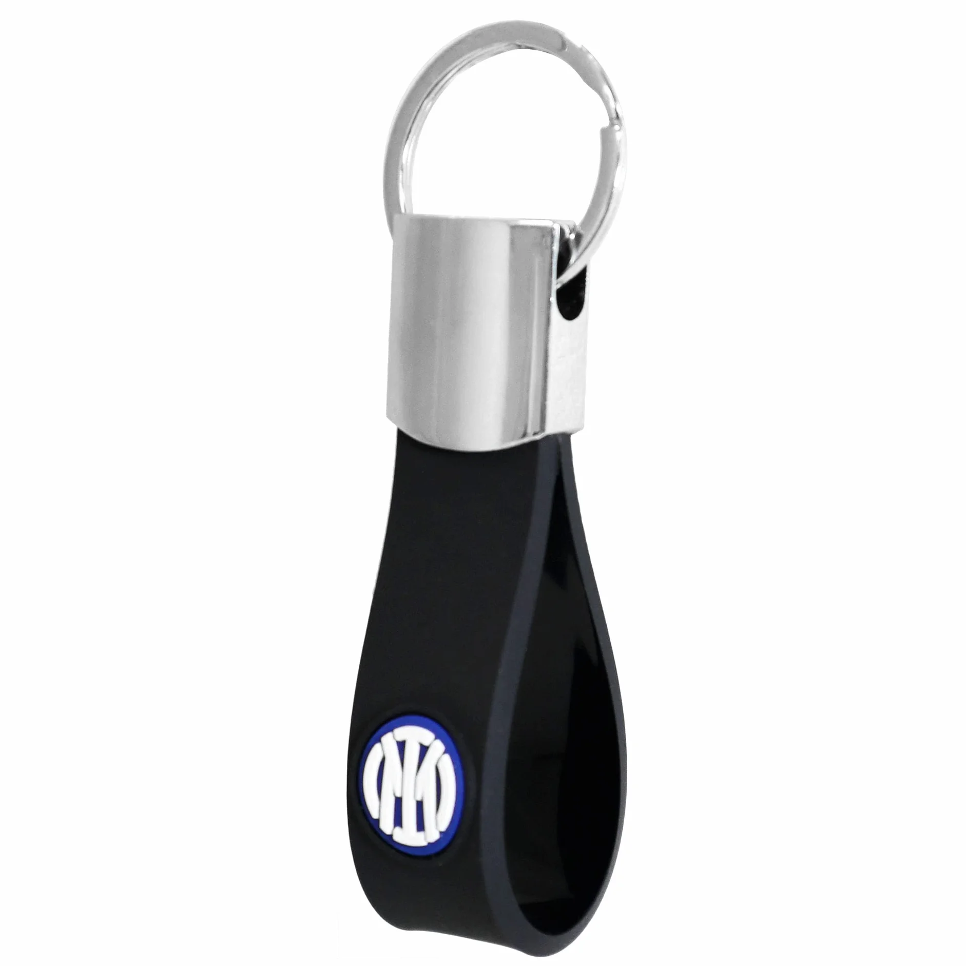 Inter Portachiavi Metallo E Gomma LOGO Ufficiale F.c.internazionale Idea Regalo Calcio