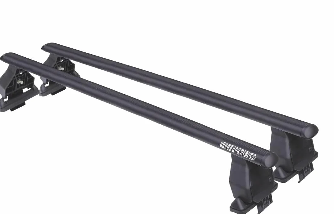 Barre portatutto Tema in acciaio di colore nero compatibile con CITROEN C3 (Mk3) 5 porte anno dal 16 al 23 con tetto liscio