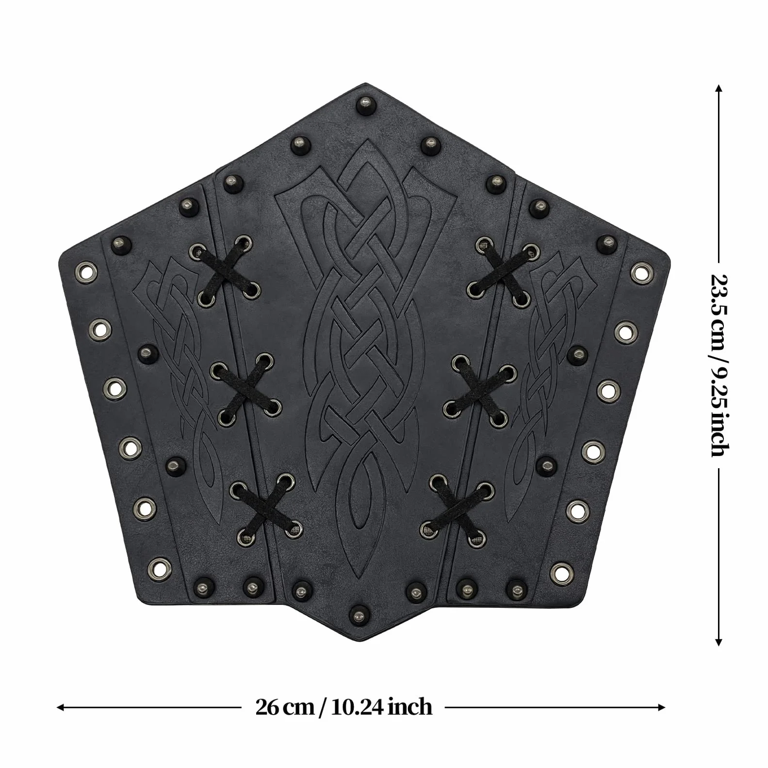 Parabraccia in pelle per tiro con l'arco vichingo medievale cosplay LARP 2 pezzi