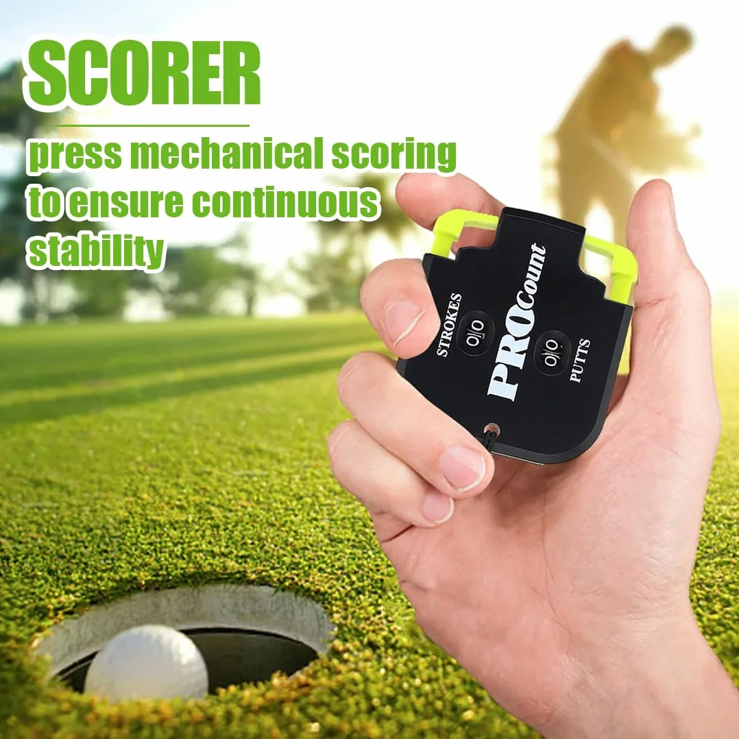 SULIUDAJI 1 Pezzo Segnapunti Golf, Contatore Colpi, Accessori Golfista Nero