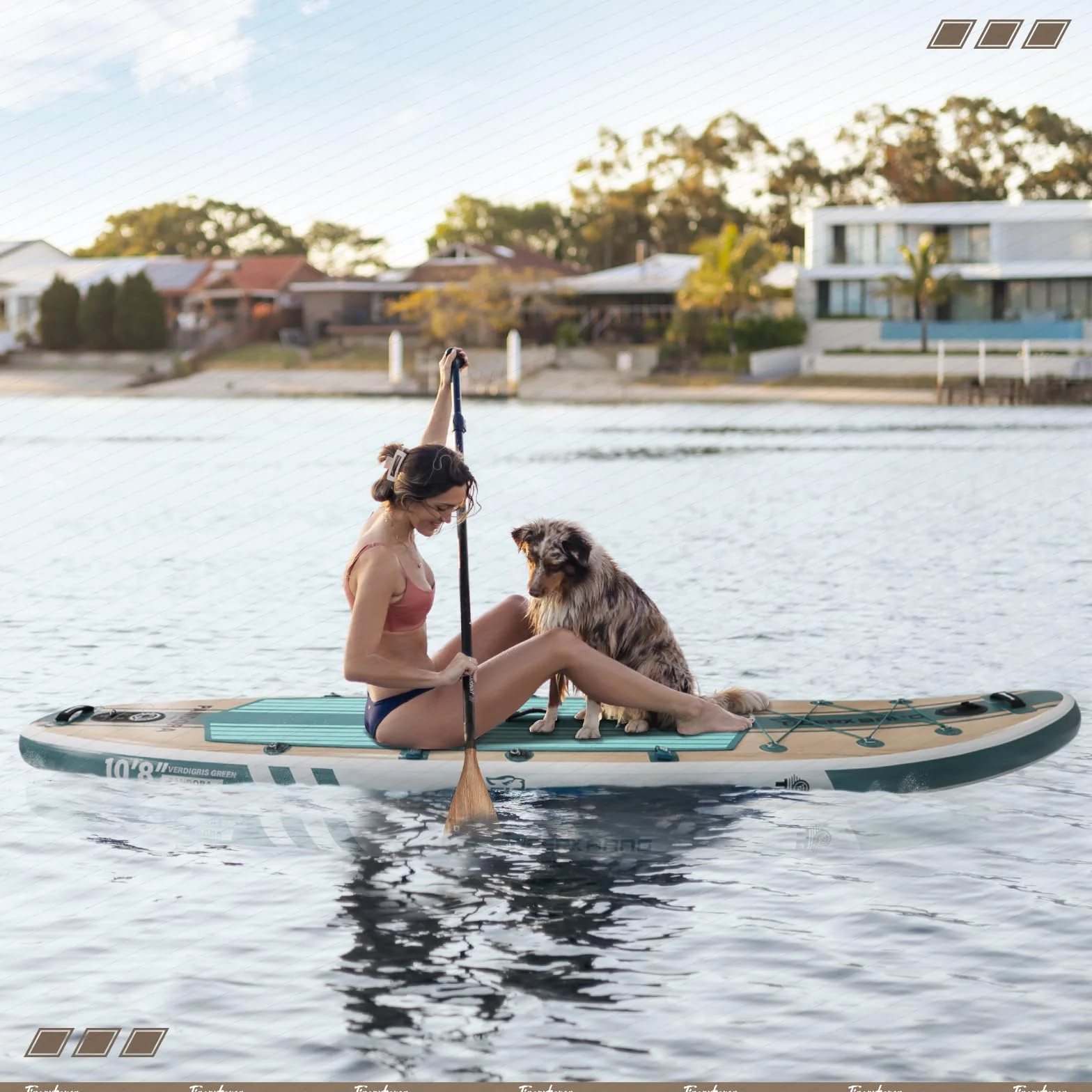 TIGERXBANG SUP Gonfiabile Adulti, tavola da paddle board da 330cm con accessori premium completi per SUP gonfiabile, paddleboard extra larghe per adulti e bambini - Collezione Pandora