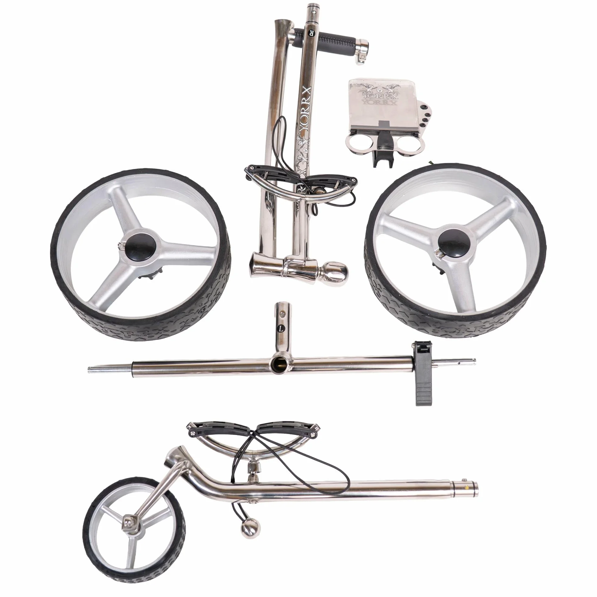 Slim Lion 4S Pro Trolley da golf in acciaio inox