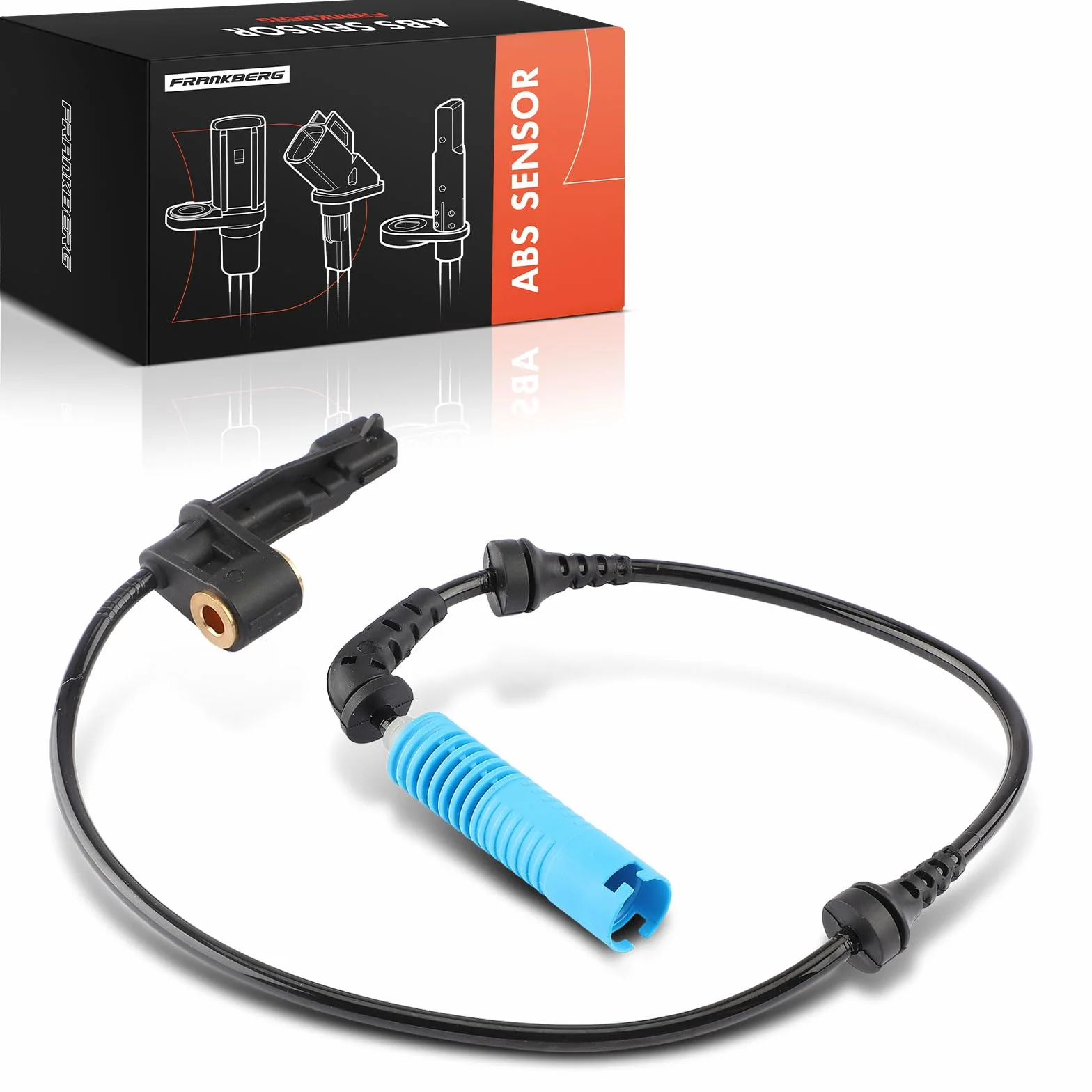 Frankberg Sensore Velocità Ruota ABS Sensore ABS 2-Poli Compatibile con Serie 3 Compact E46 Serie 3 Touring E46 Serie 3 E46 Serie 3 Cabriolet E46 Z4 R.o.a.d.s.t.e.r E85 Replace# 34526752682