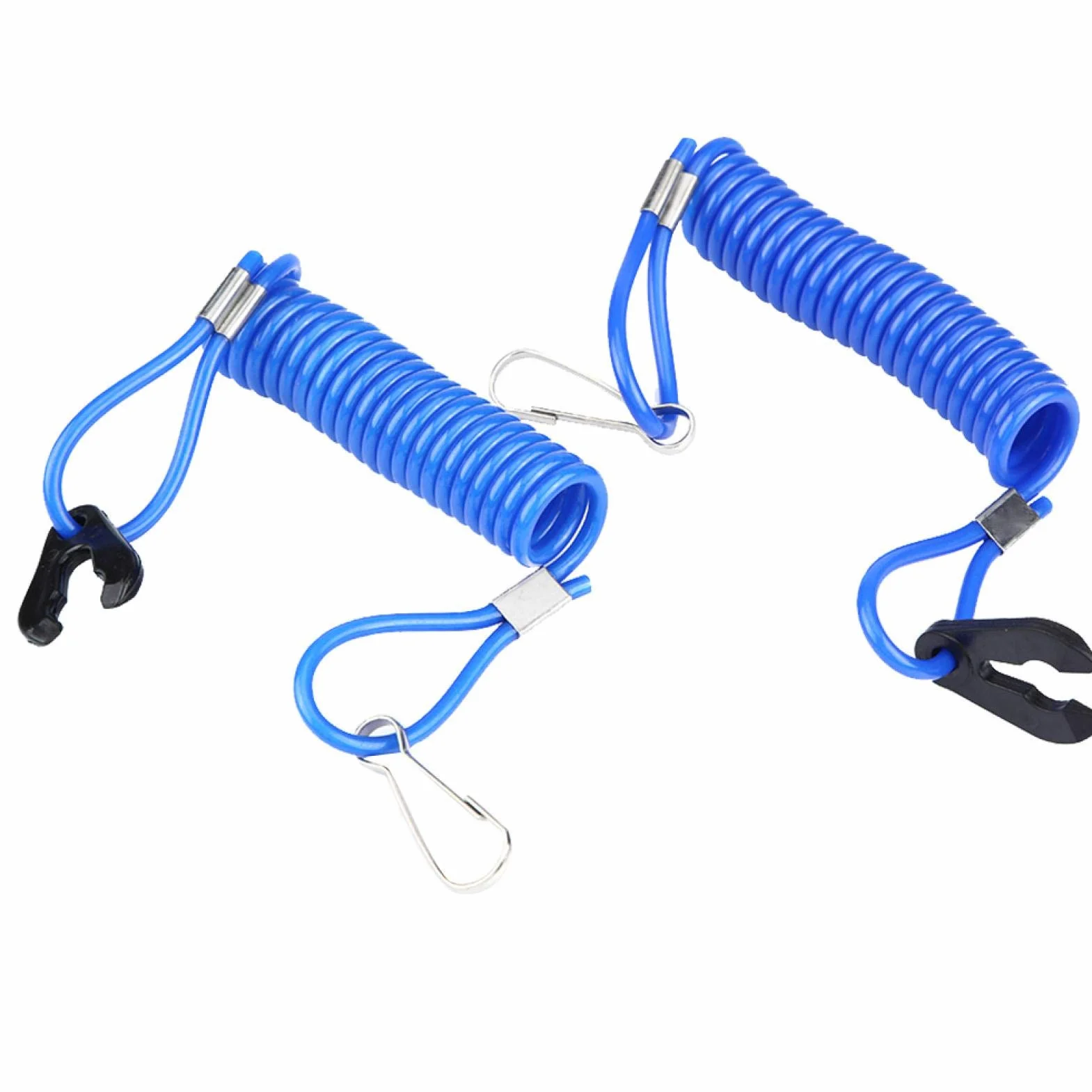 Chiavetta Sicurezza Barca + 2Pcs Set Chiavi Interruttore Arresto Motore Marino Cordino Blu