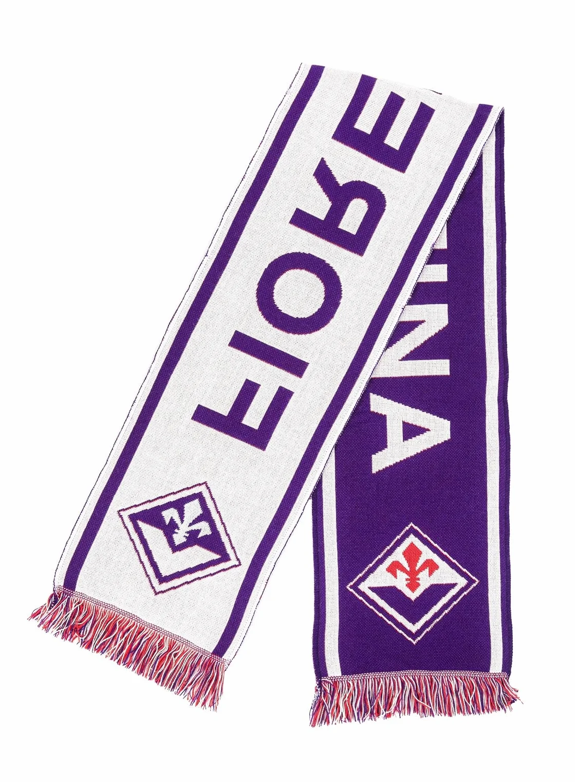 Sciarpa FIORENTINA Ufficiale Modello Jacquard Acrilico Bianco Viola