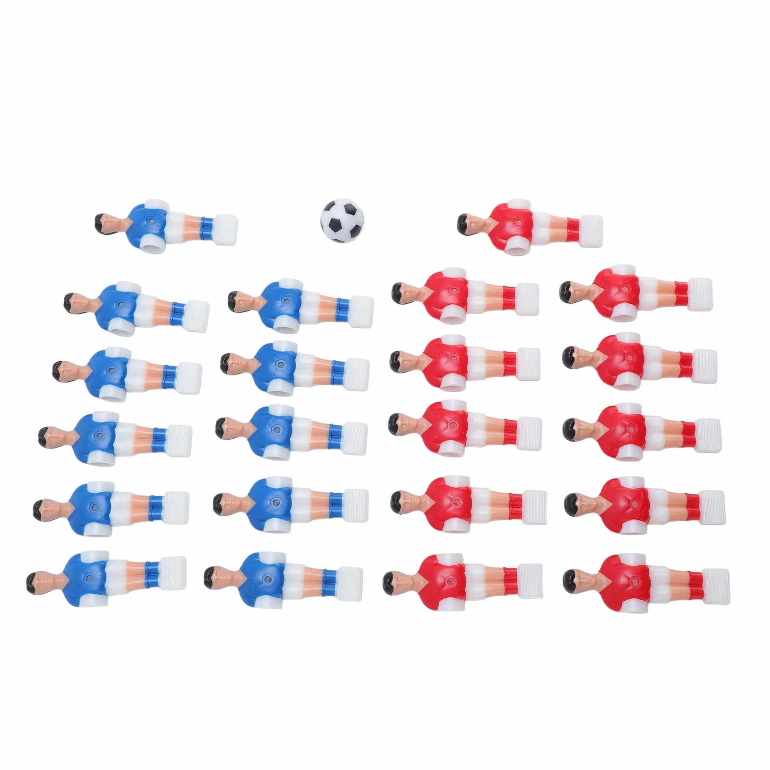 Dioche Accessorio per Biliardino 22PCS 11 Giocatori Rossi e 11 Blu con Pallina 32 mm