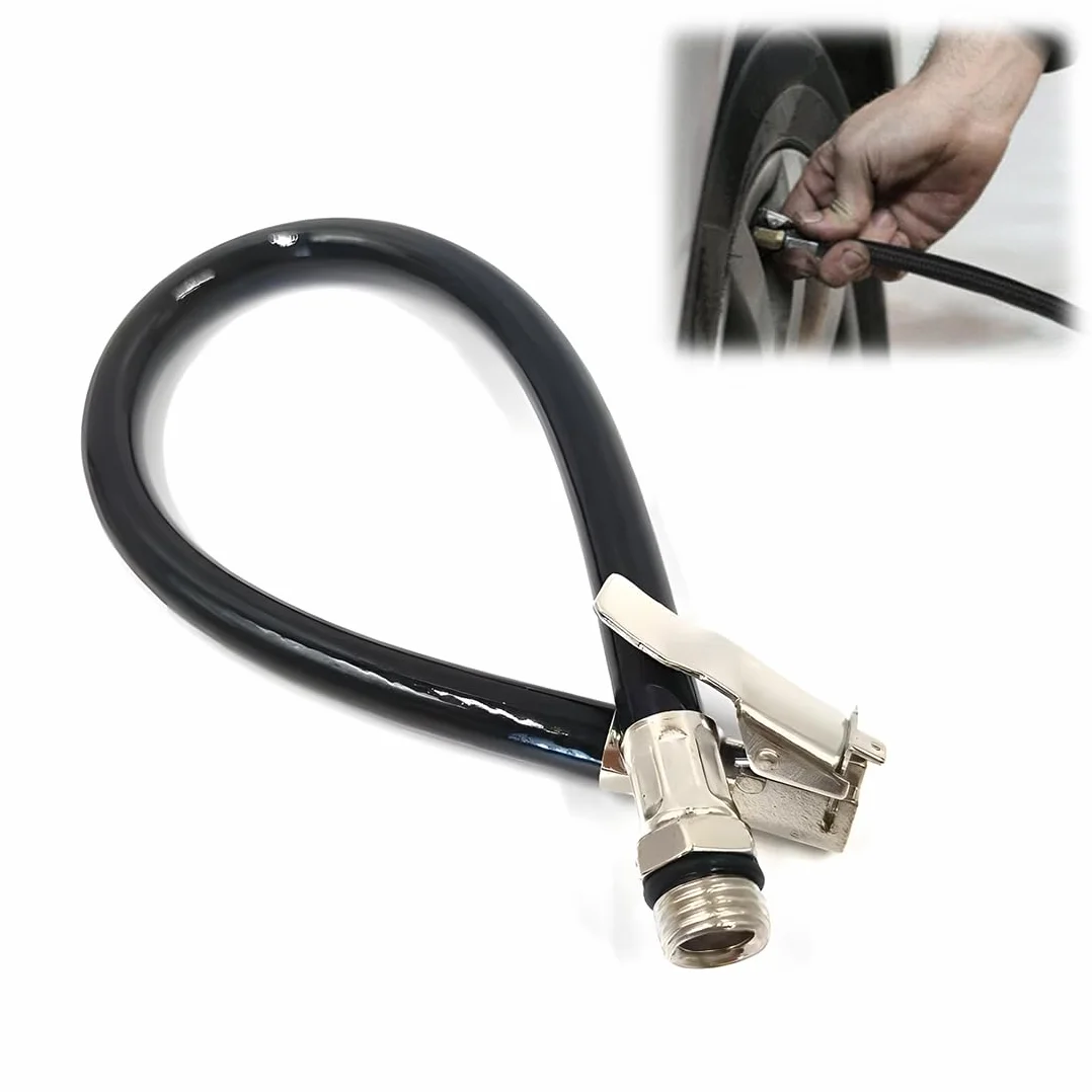 Tubo in Gomma per gonfiaggio - Estensione Flessibile della valvola- Adatto a Tutti i Pneumatici con valvole Standard - Piccolo e Flessibile - Tubo prolunga per Pneumatici in Gomma - 1 Pezzo