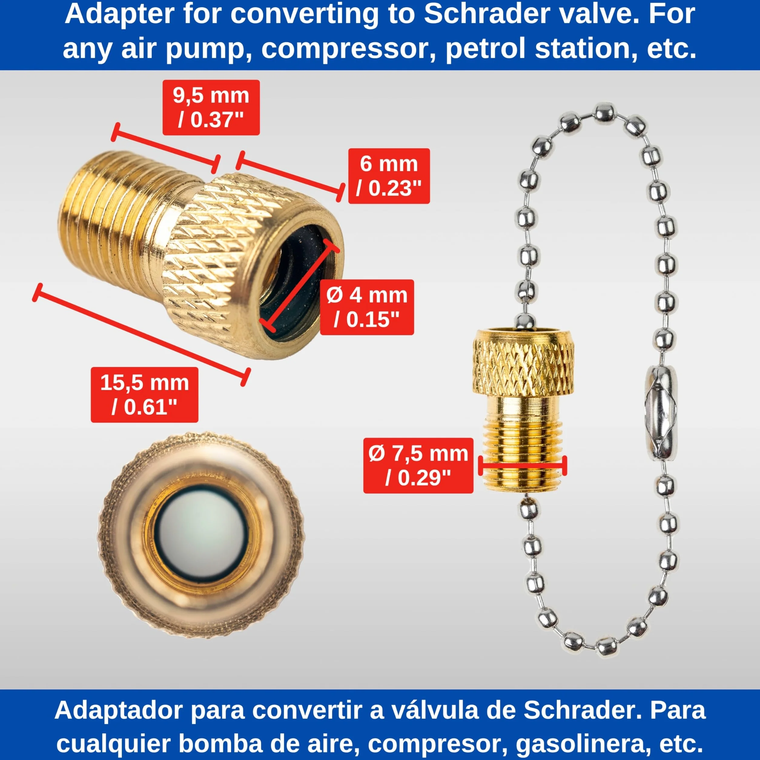 Adattatore valvola per bicicletta 4 pezzi per valvola flash Presta auto DV SV AV pompa aria pavimento mano tubo
