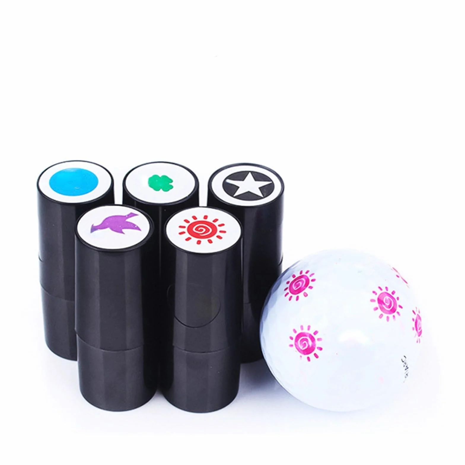 Timbro personalizzato autoinchiostrante per pallina da golf, monogramma marcatore riutilizzabile