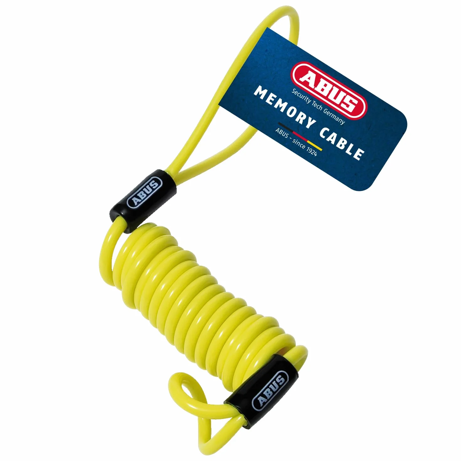 ABUS Memory Cable - cavo di promemoria per ricordare visivamente il blocco del disco del freno - per la sicurezza della moto, giallo