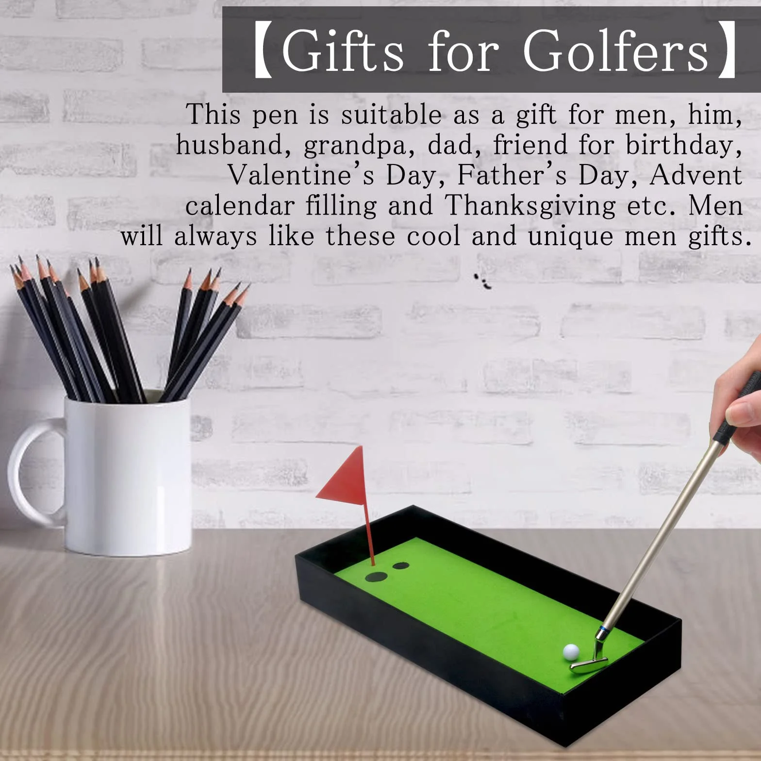 HENGBIRD Set di 3 Penne a Forma di Golf, Regali per Uomini