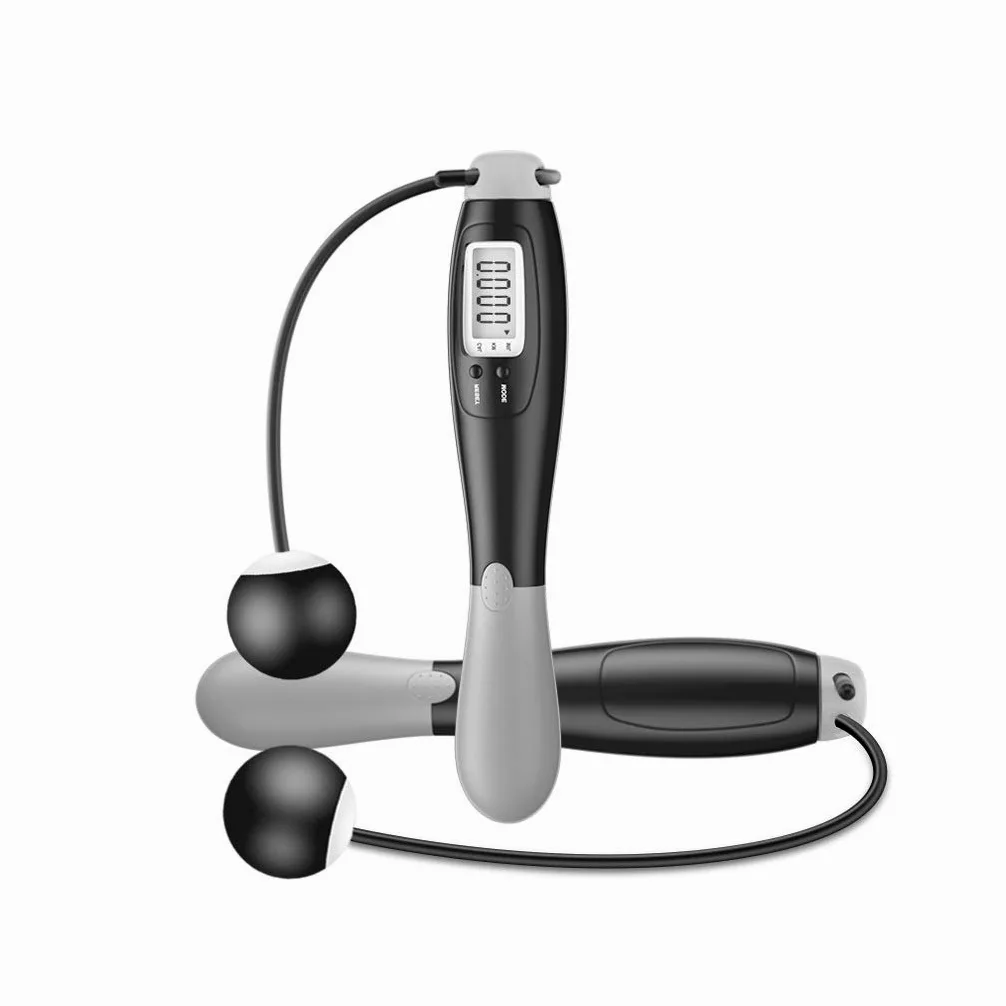 Count Jump Rope Fitness Sport Corde per saltare Cordless Smart Elettronico Digital Skip Portatile