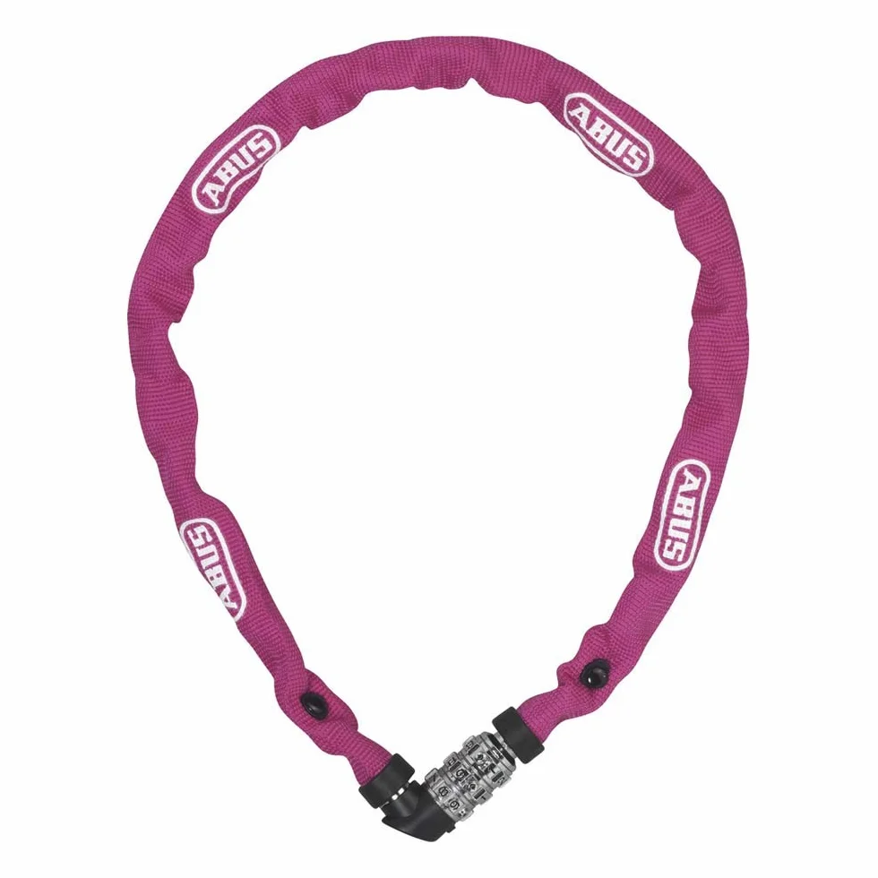 ABUS Lucchetto a Catena 1200 Web 60 cm - Catena in Acciaio temprato - Rosa