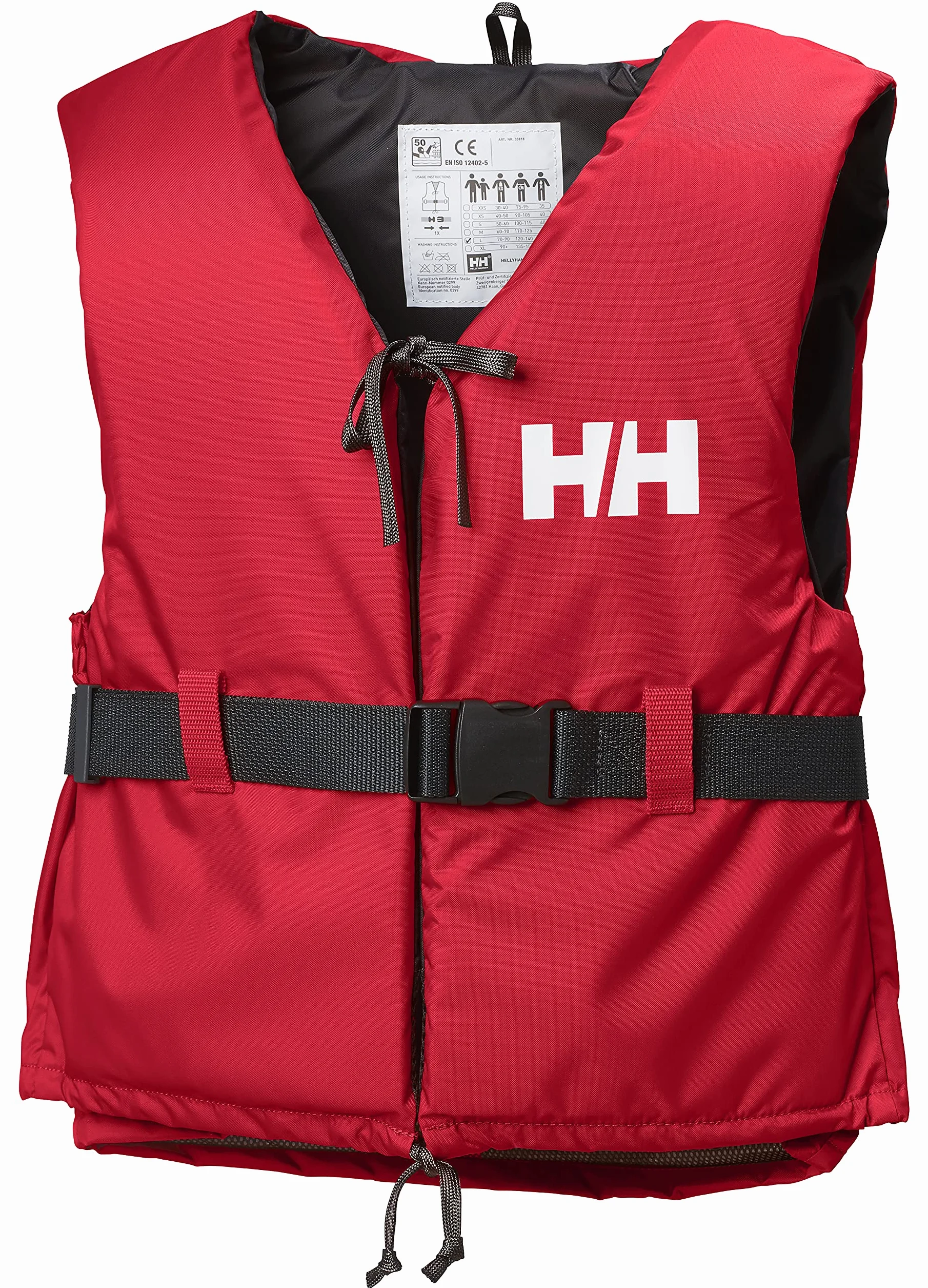 Helly Hansen Sport II, Aiuto al galleggiamento Unisex, Rosso (Red/Ebony), 40/50