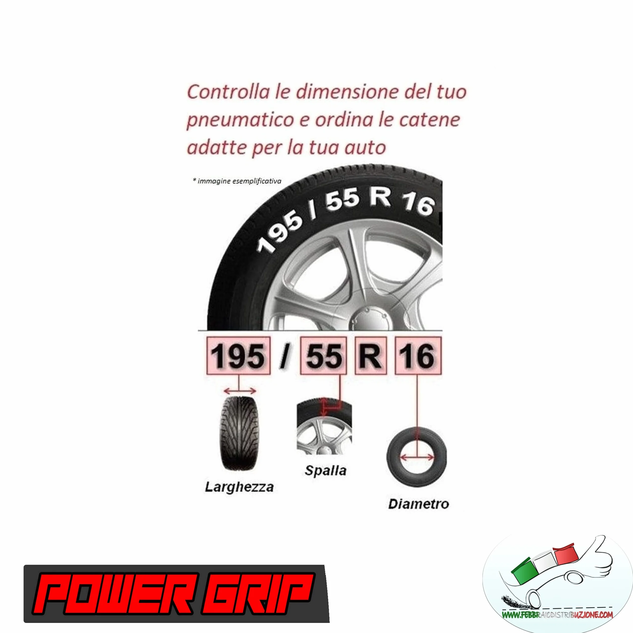 Catene da Neve 9mm Omologate TÜV GS Onorm Gruppo 100 Acciaio Montaggio Facile