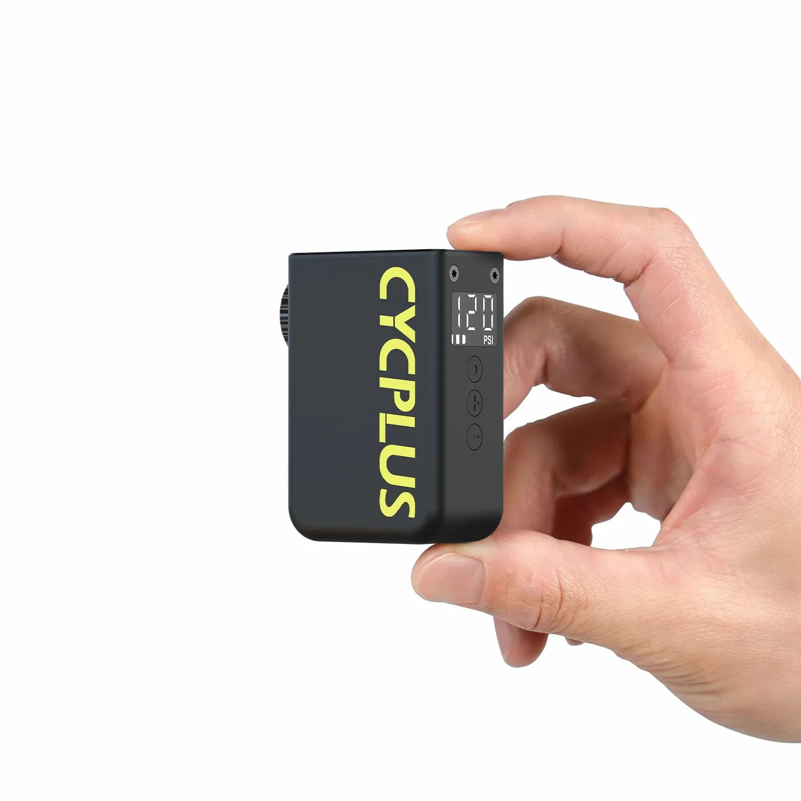 CYCPLUS AS2 Ultra Mini Pompa Elettrica per Bicicletta 120 PSI con Manometro, Arresto Automatico, Valvole Presta/Schrader