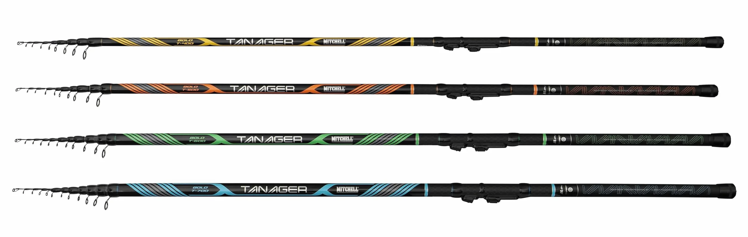 Mitchell Tanager Bolo Spinning Canna da | Canna da pesca con esche artificiali per acqua dolce | Fusto in carbonio 24T veloce | Anelli leggeri in acciaio inossidabile | Opzioni multiple
