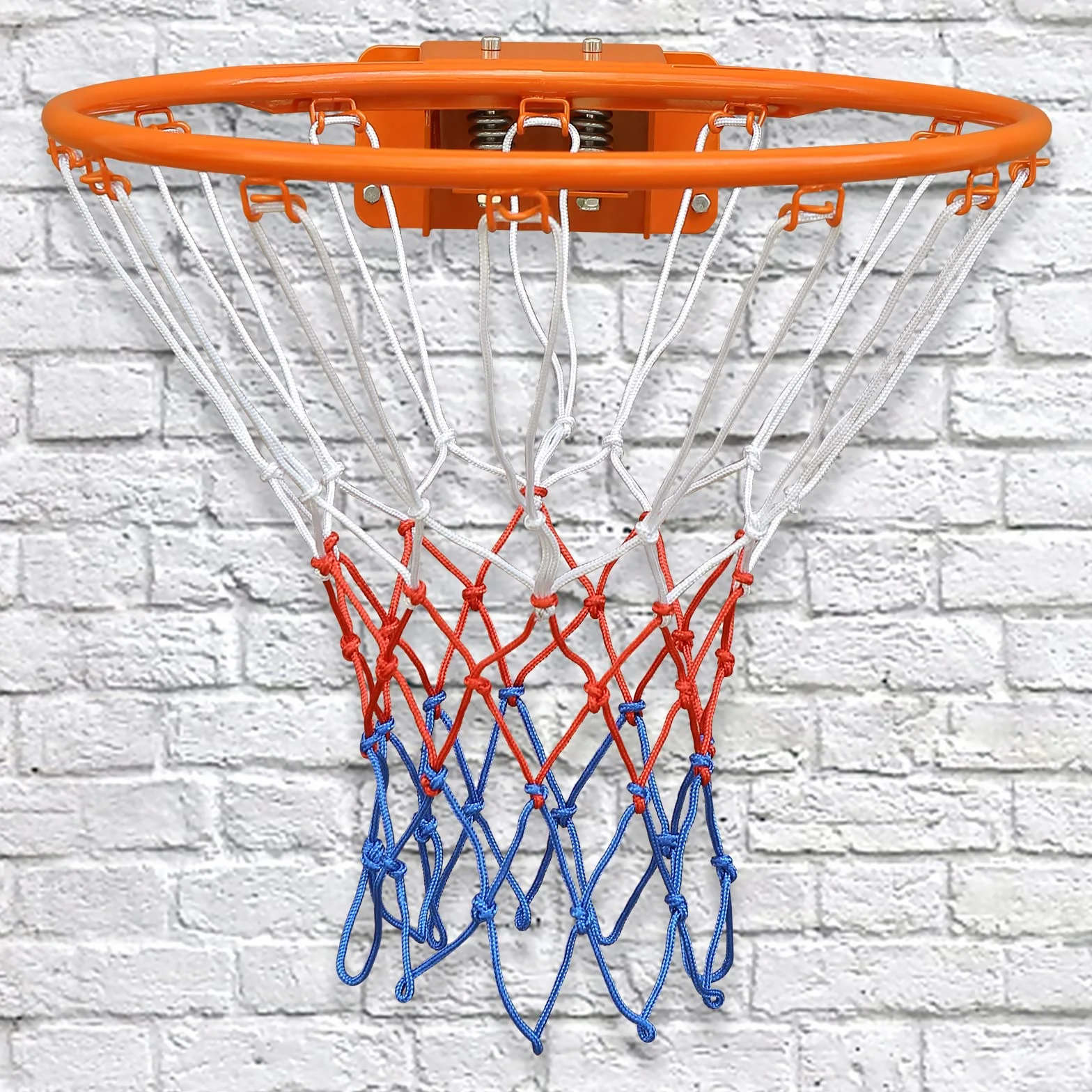 Canestro da basket 45,7 cm arancione lega di acciaio montaggio a parete