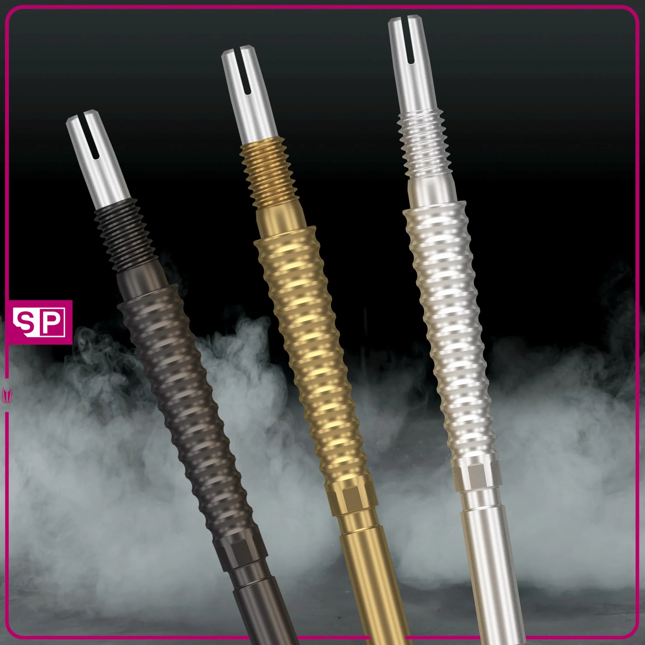 Target Darts Swiss Point Storm Dart Points LNC Set di 3 Punte 26MM 30MM 35MM Gold Silver Black