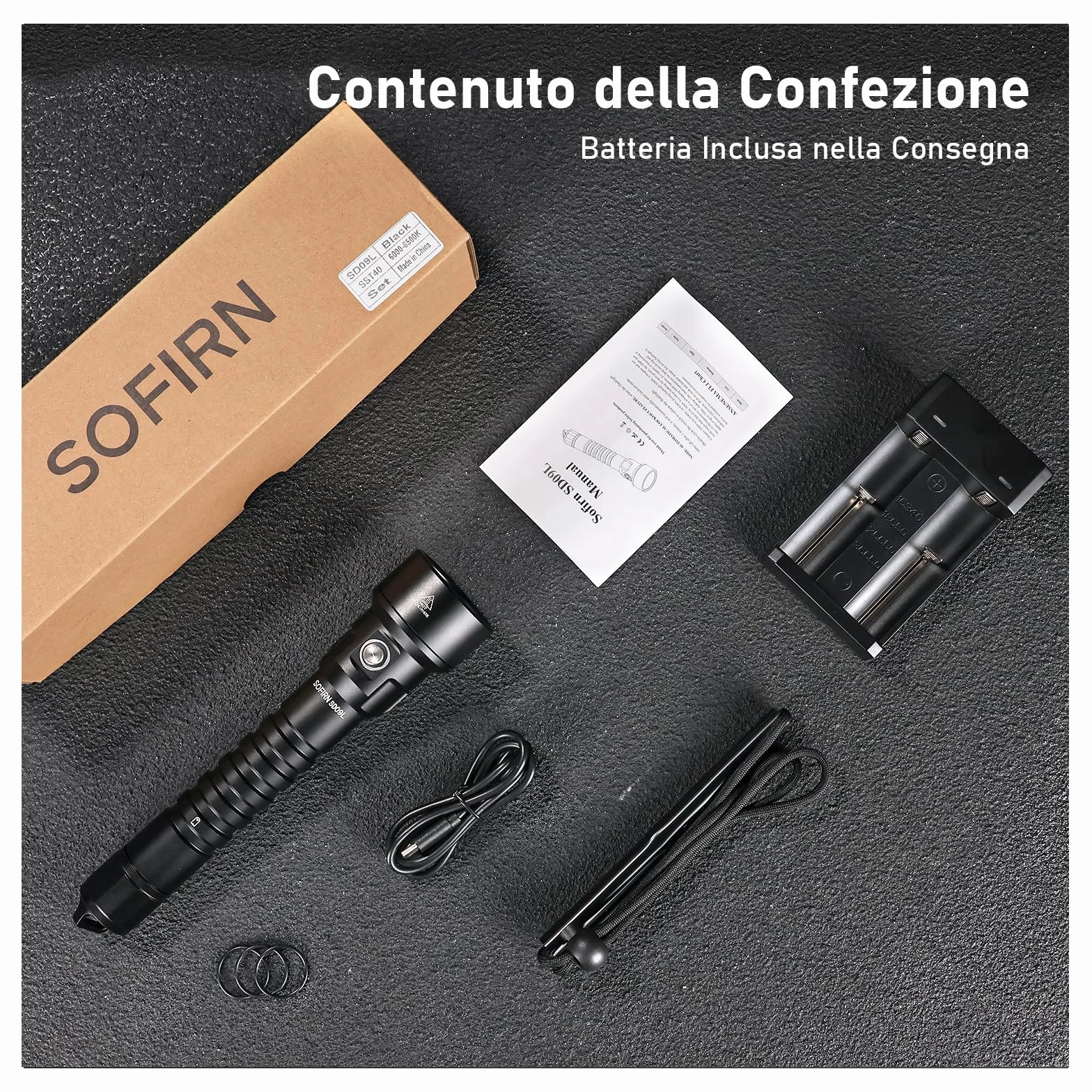 Sofirn SD09L Torcia LED da immersione 6800 lumen