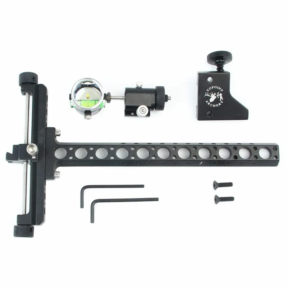 Arco Composto Vista Lega di Alluminio Bow Sight 4X Scope Accessori Caccia