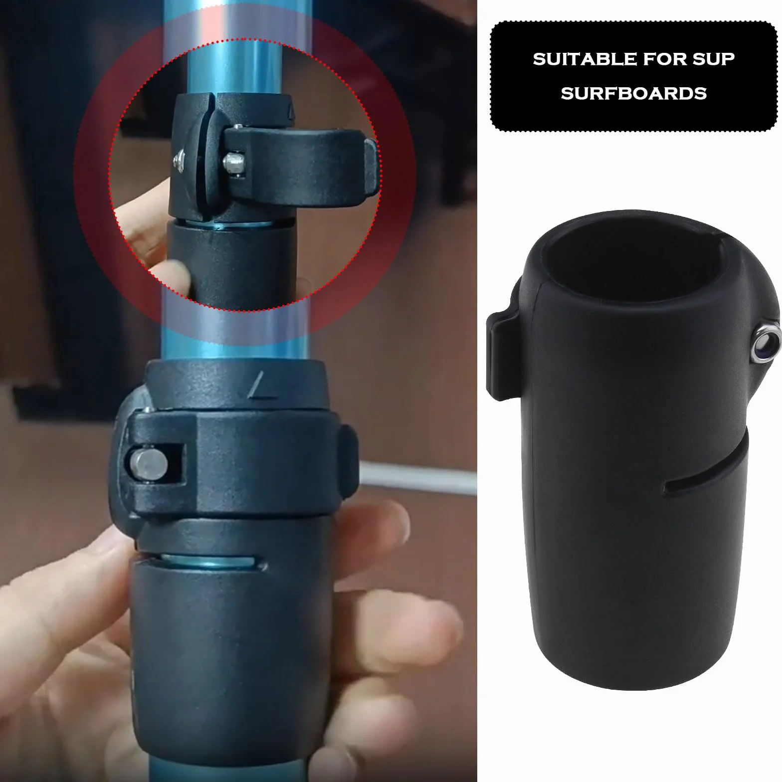 Pezzi di ricambio per fibbia regolabile morsetto a sgancio rapido SUP 70x33mm nero