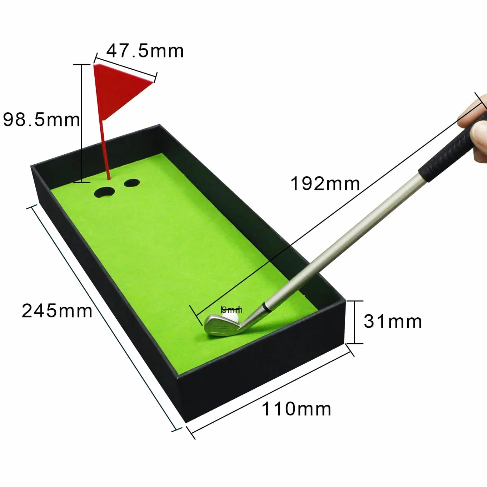 Crestgolf Set Regalo da Golf 3pcs Regali per Uomini Appassionati