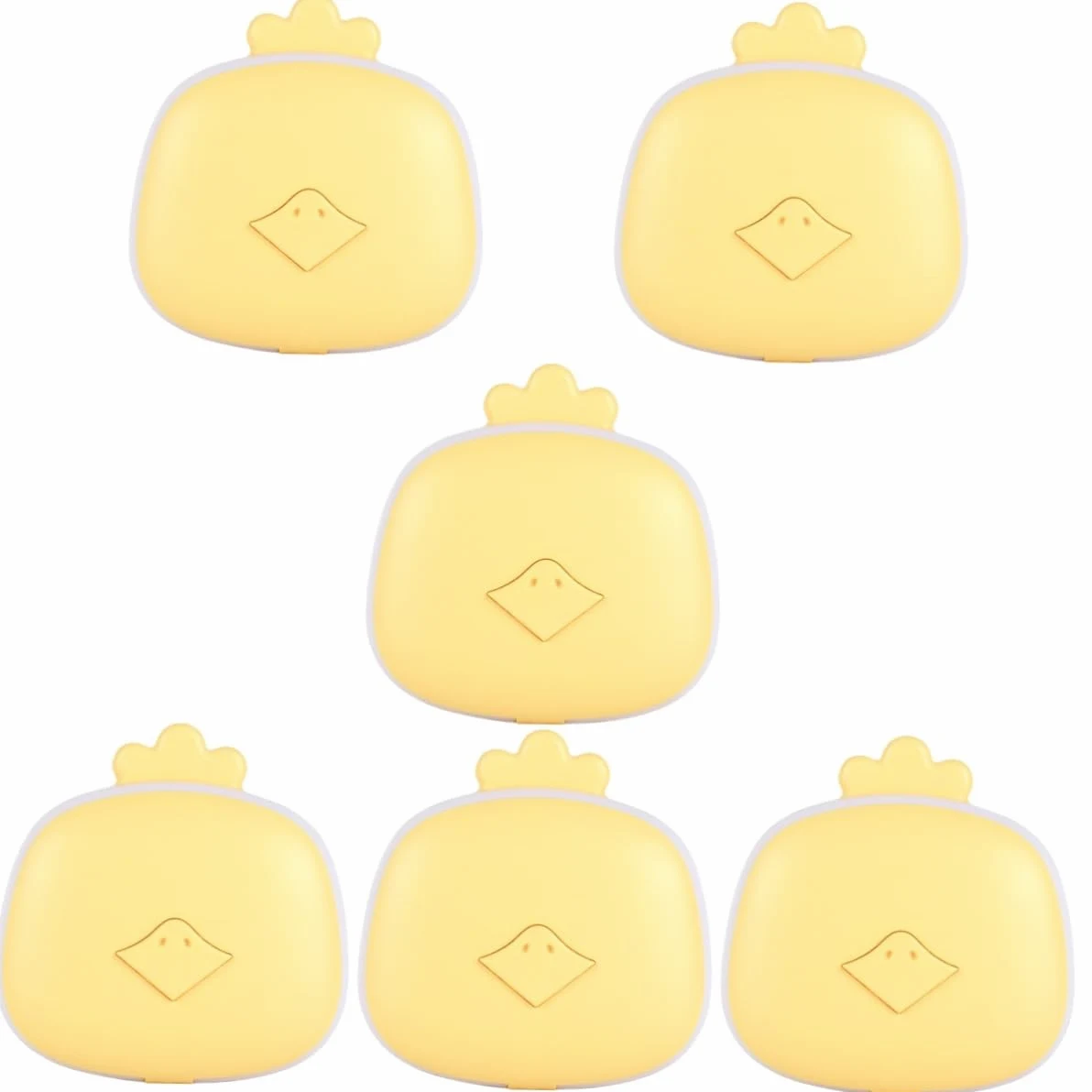 BESPORTBLE 6pezzi Portatile Scaldamani Elettrico Ricaricabile Con Specchio Cartoon Riscaldamento Veloce Per Inverno e Attività All Aperto Per Mani Piedi e