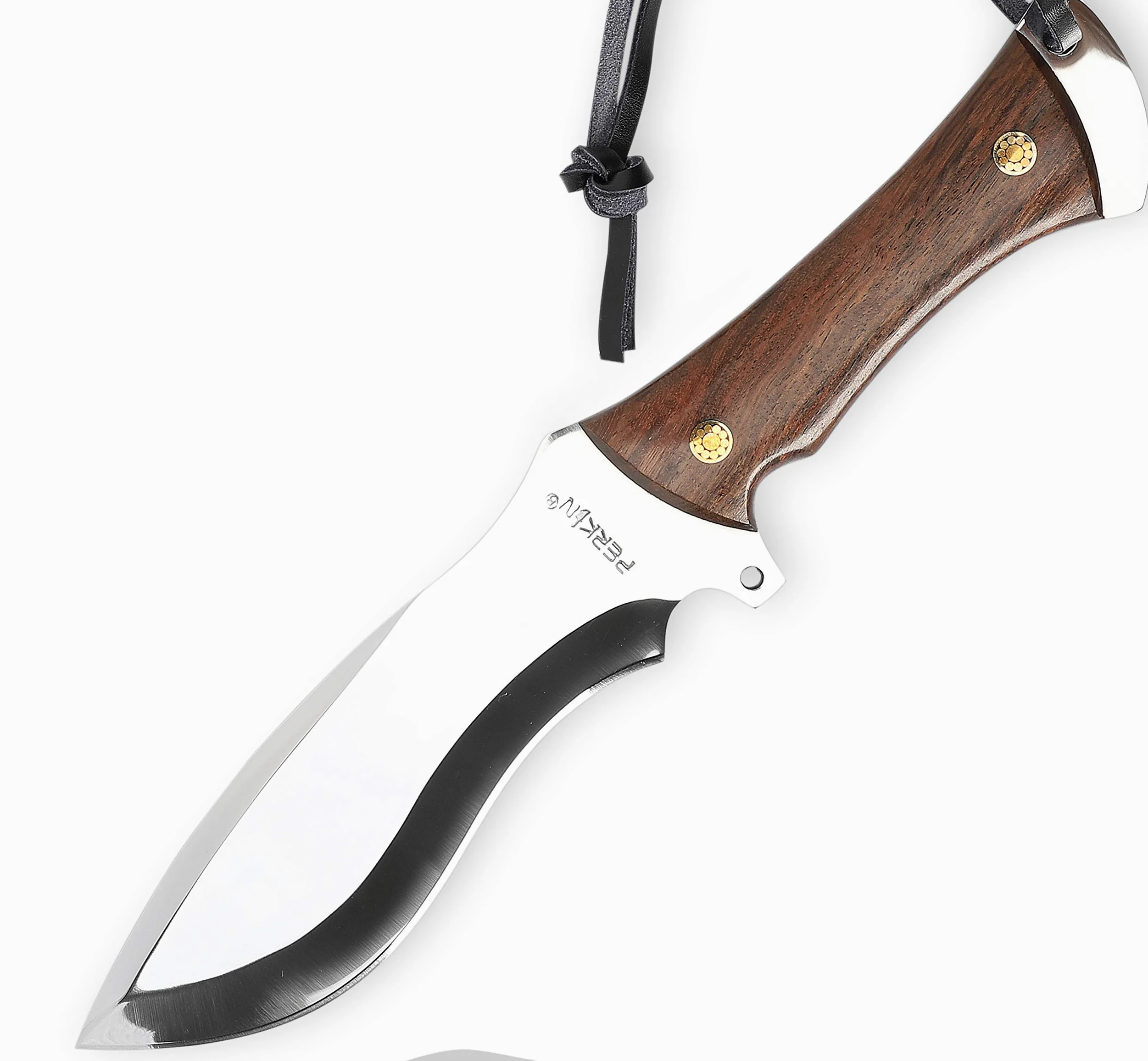 Perkin Knives - Coltello da caccia con fodero in pelle