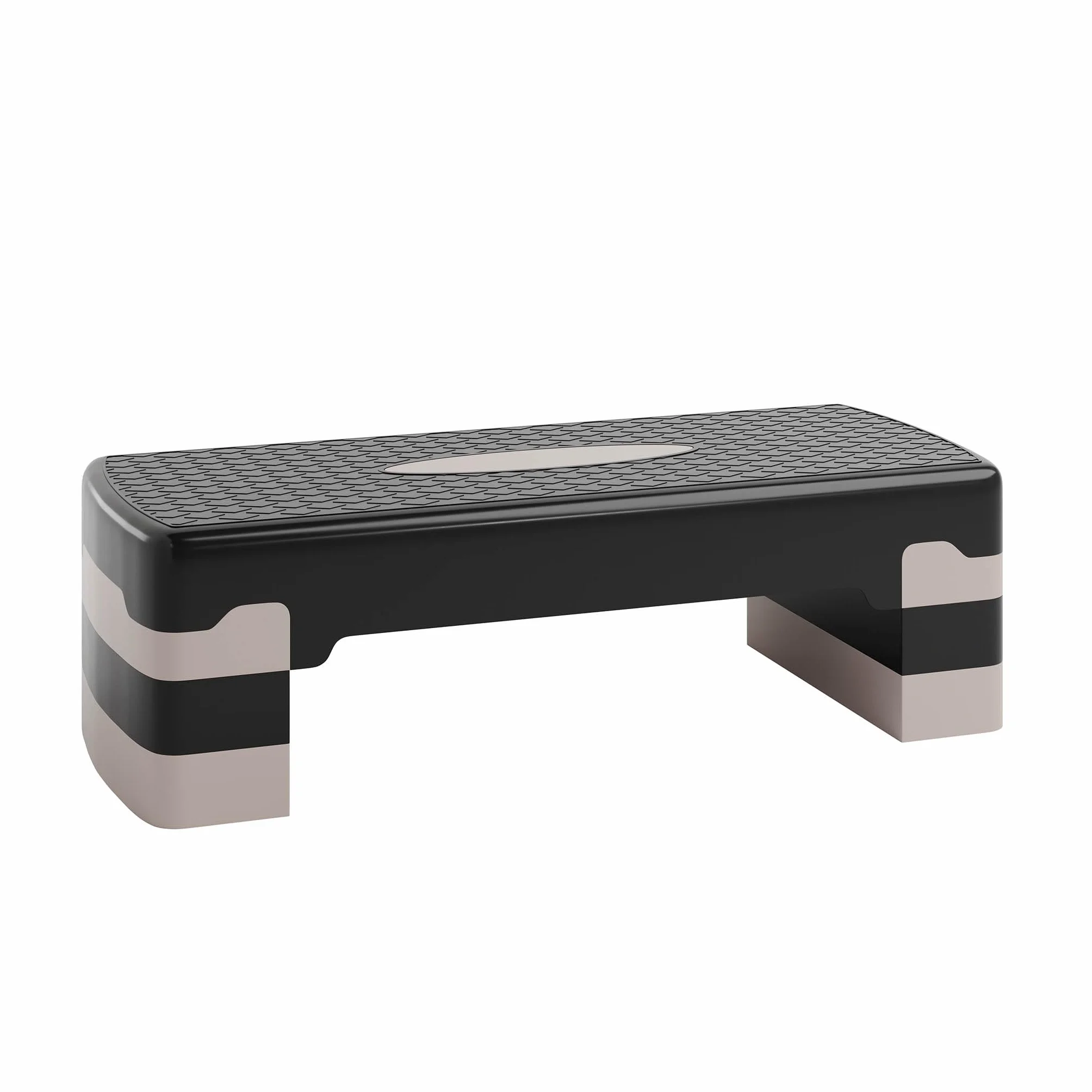 Ultrasport Step Fitness Aerobica Stepper Casa Antiscivolo Regolabile 3 Altezze Stepboard 68x28 cm Grigio