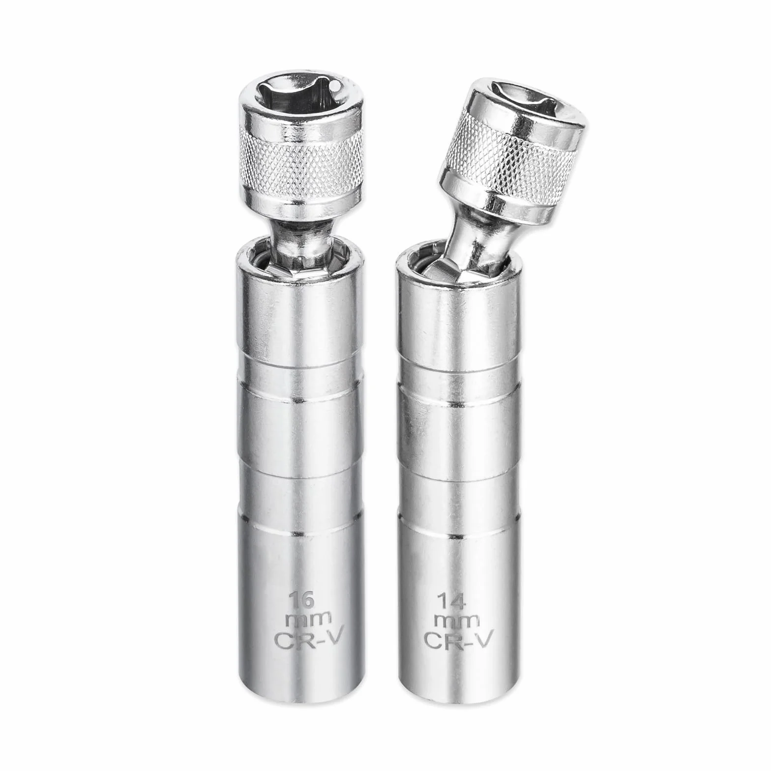 GIBOHOM 2 Pezzi Chiave Candela 16mm/14mm, Chiave Candele Auto, Universale Magnetico Flessibile per la Riparazione Dell'auto per Rimuovere Le Candele Dell'auto