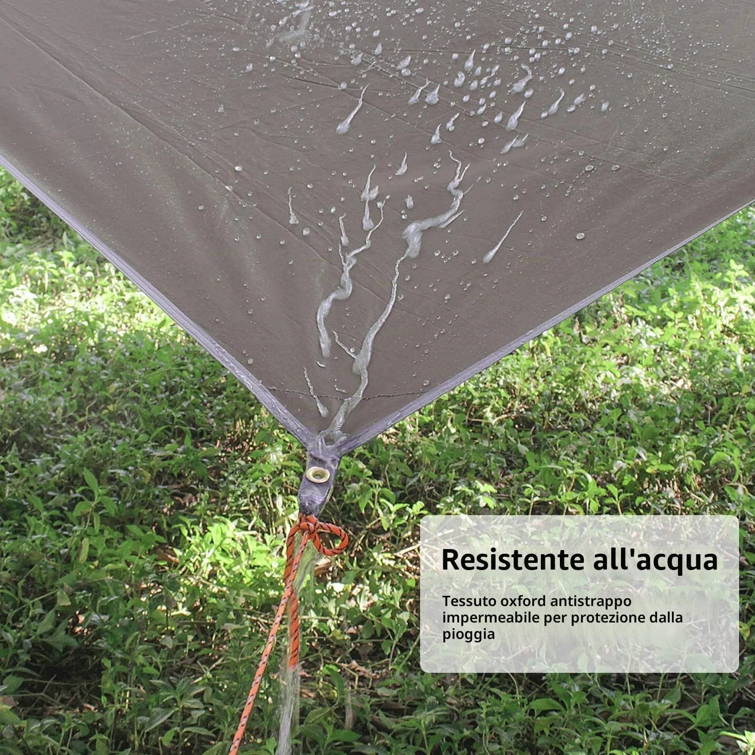 Unigear Telo antipioggia Tarp Rain Fly Telo per tenda impermeabile, riparo da trekking pieghevole, leggero, impermeabile per il campeggio e la protezione contro la pioggia, la neve e il sole