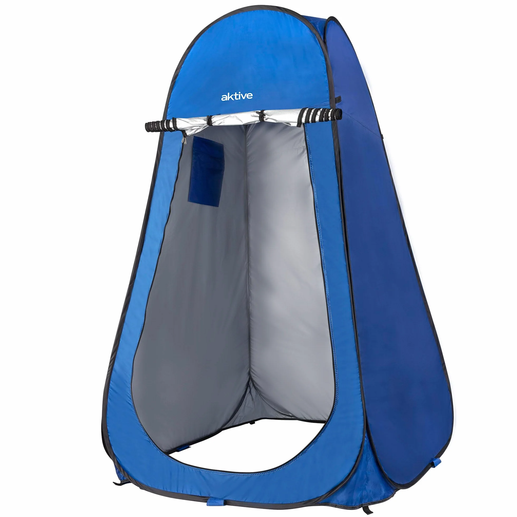 AKTIVE Tenda da campeggio con doccia e spogliatoio 120x120x185 cm, Pieghevole, Impermeabile