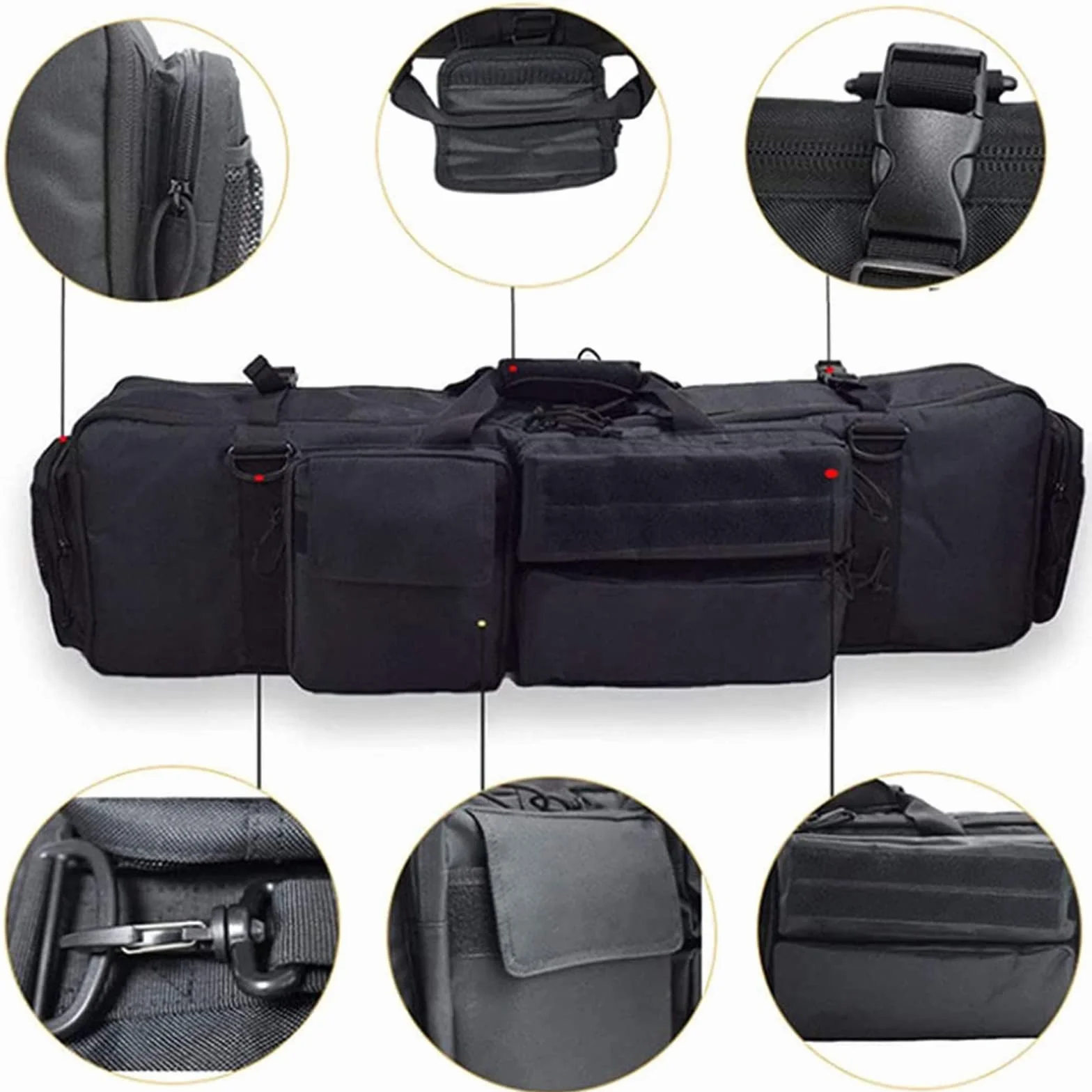 Oxford 600D Custodia Doppia per Fucile M249 100cm Imbottito
