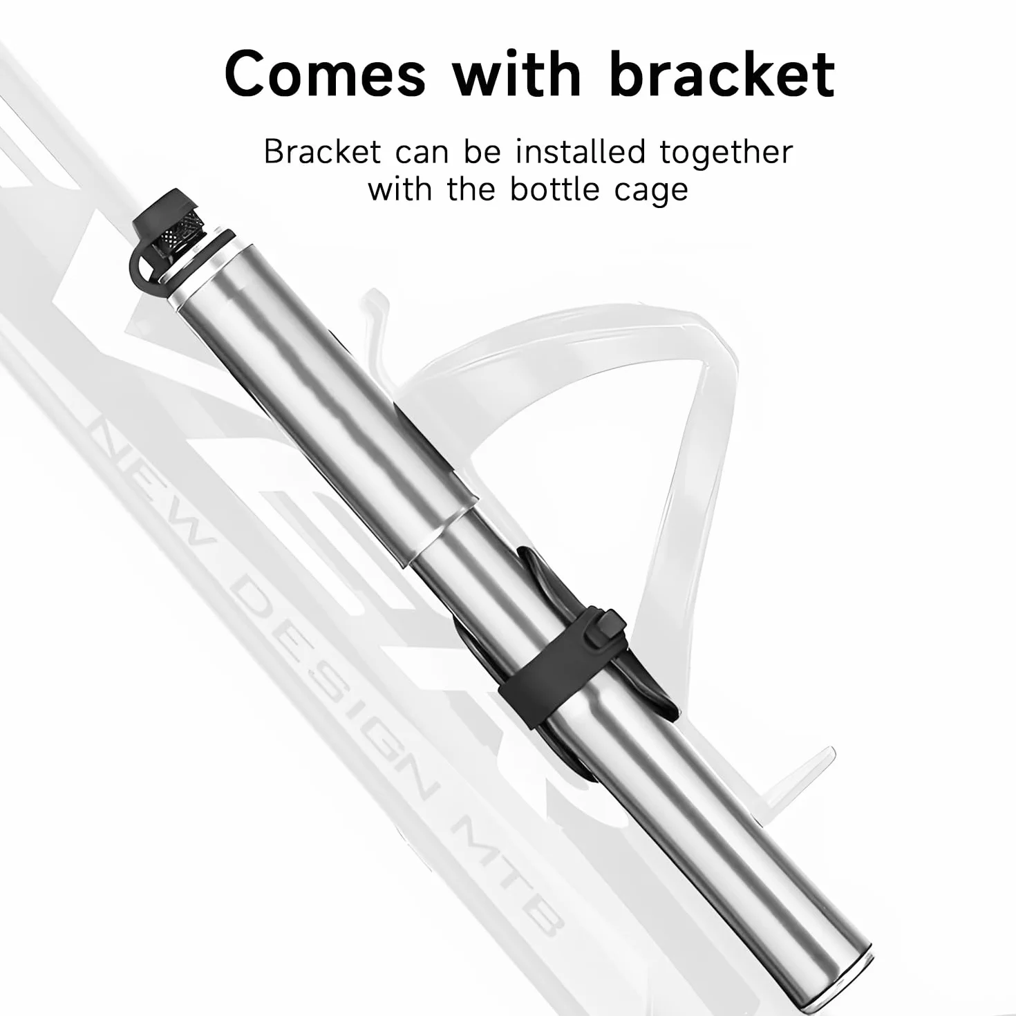 QUMOX Pompa per biciclette ad alta pressione per presta e schrader