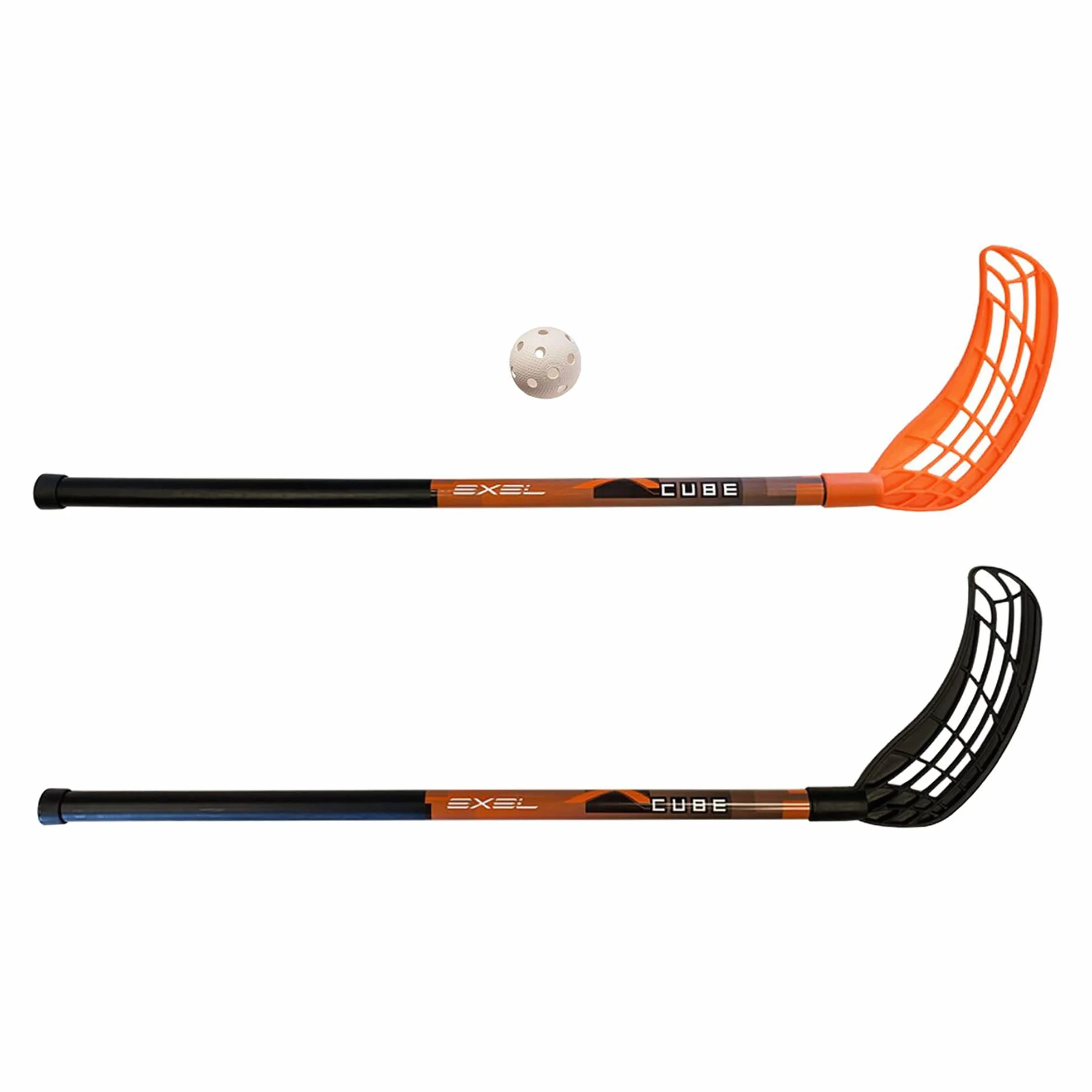 Exel Set racchette da floorball X CUBE bambini due racchette con palla