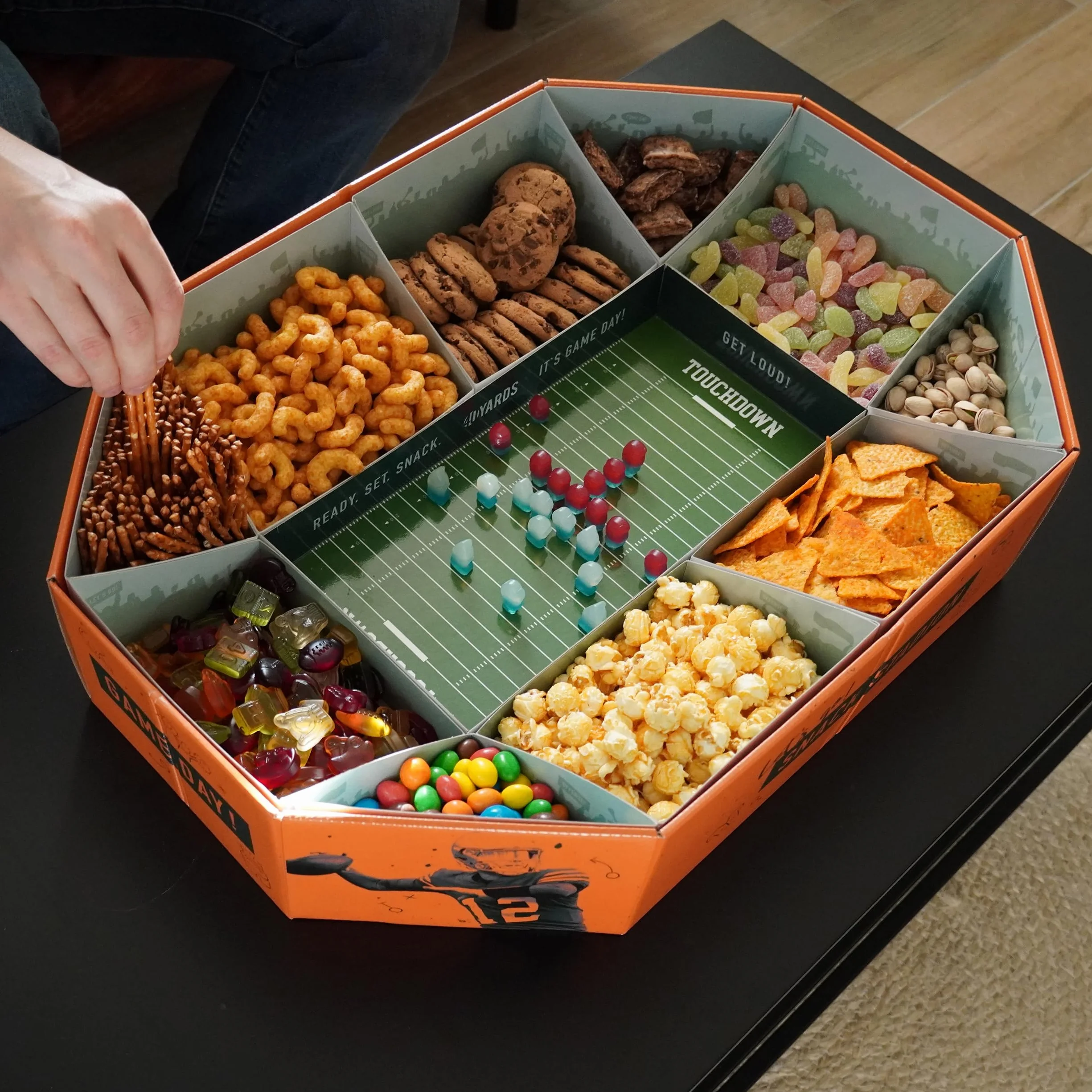 Snack Stadium da Football Americano Grande XXL 61 x 43 cm Decorazione Regalo Riutilizzabile