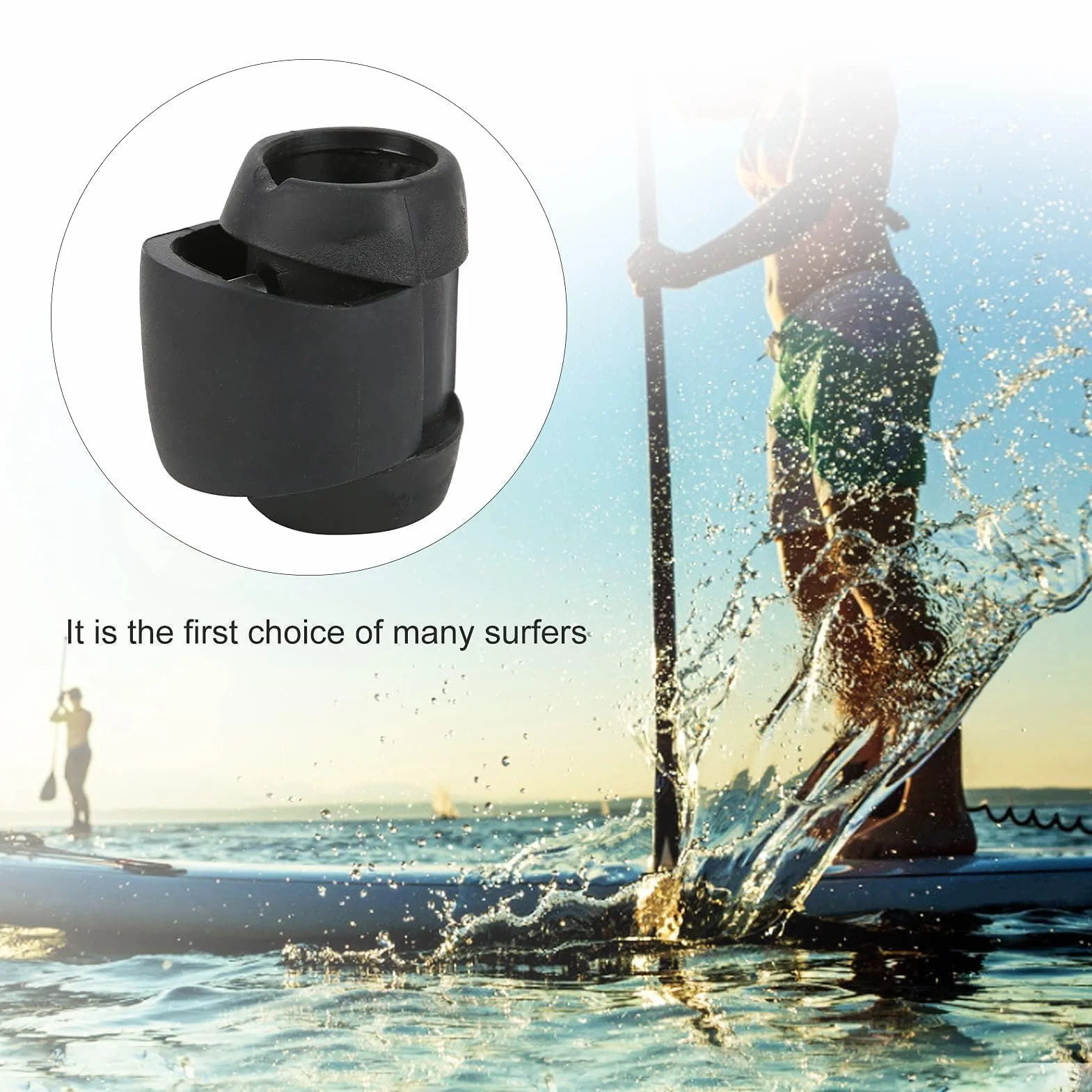 Agatige Morsetto Regolabile Pagaia SUP, Fibbia Bloccaggio Tavola Surf PVC Ricambio
