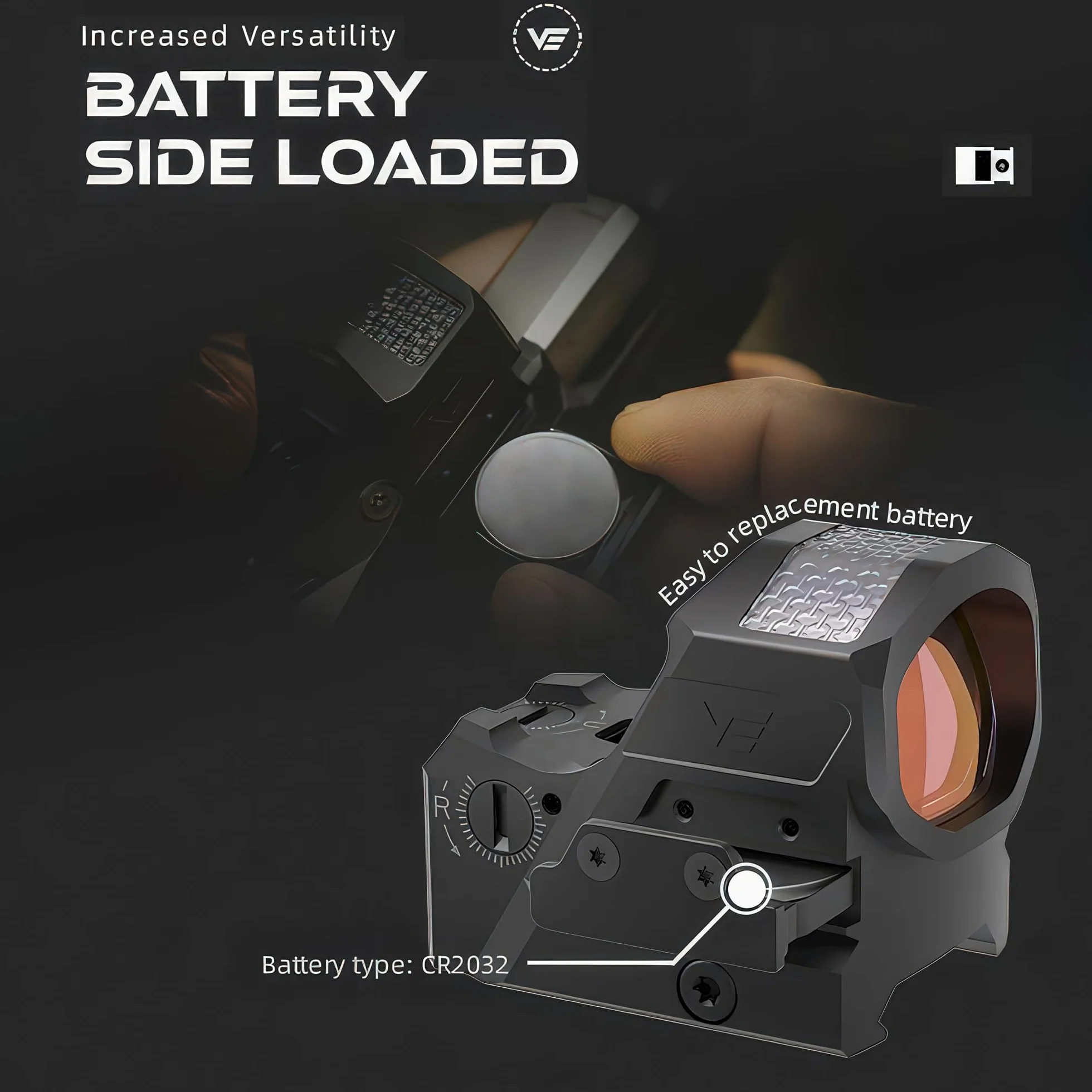 Vector Optics Frenzy-X 1x19x26 MRS GenII Solare Red Dot Pistola Mirino