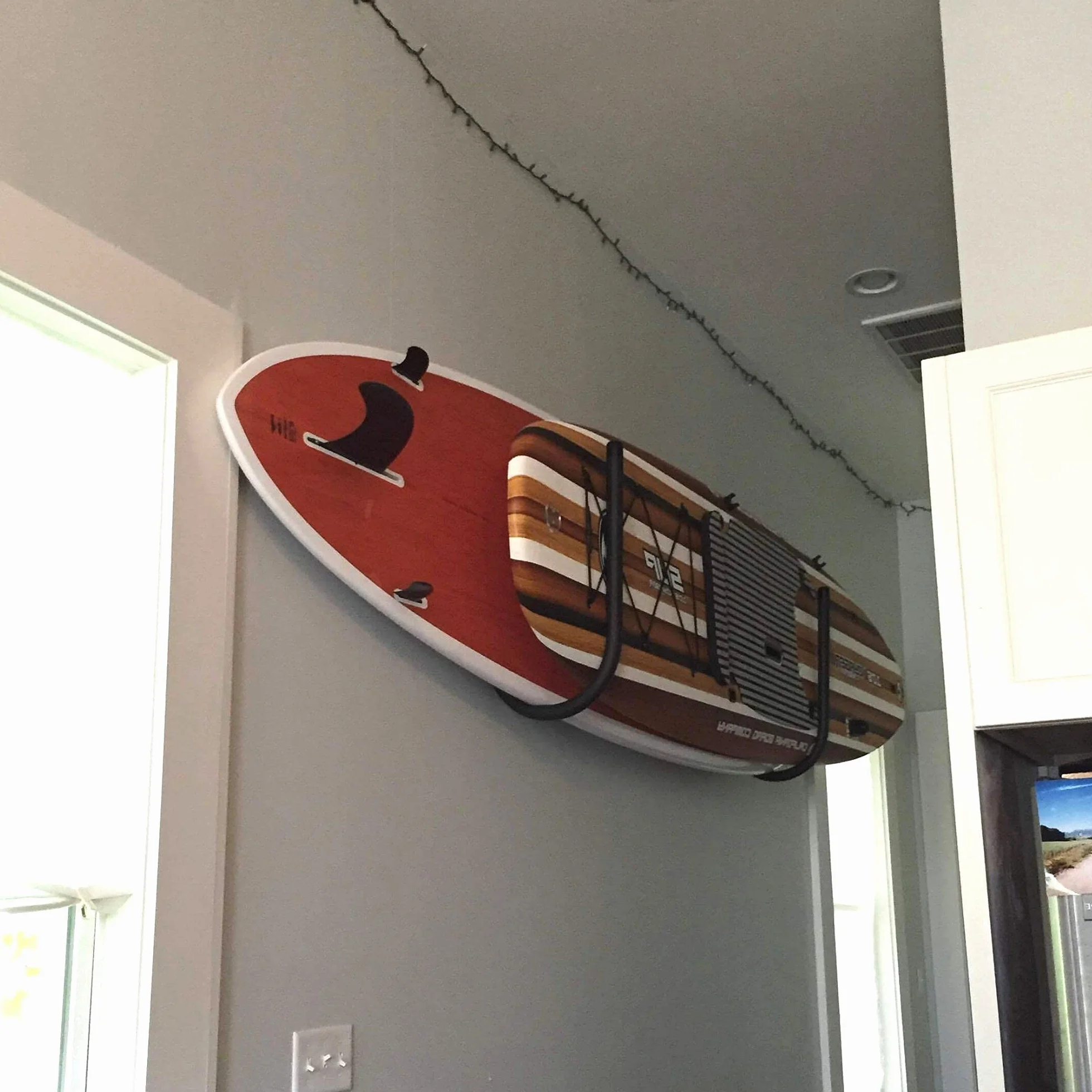COR Surf Stand Up Paddleboard Rack da Parete o Soffitto per Paddle Board con Schiuma Protettiva