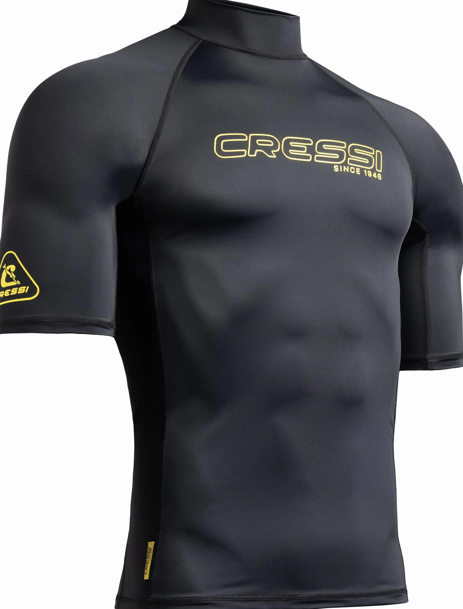 Cressi Sentinel Man Rash Guard a Maniche Corte Protezione Solare UPF 50+ Quick Dry Nuoto Surf Immersioni Uomo