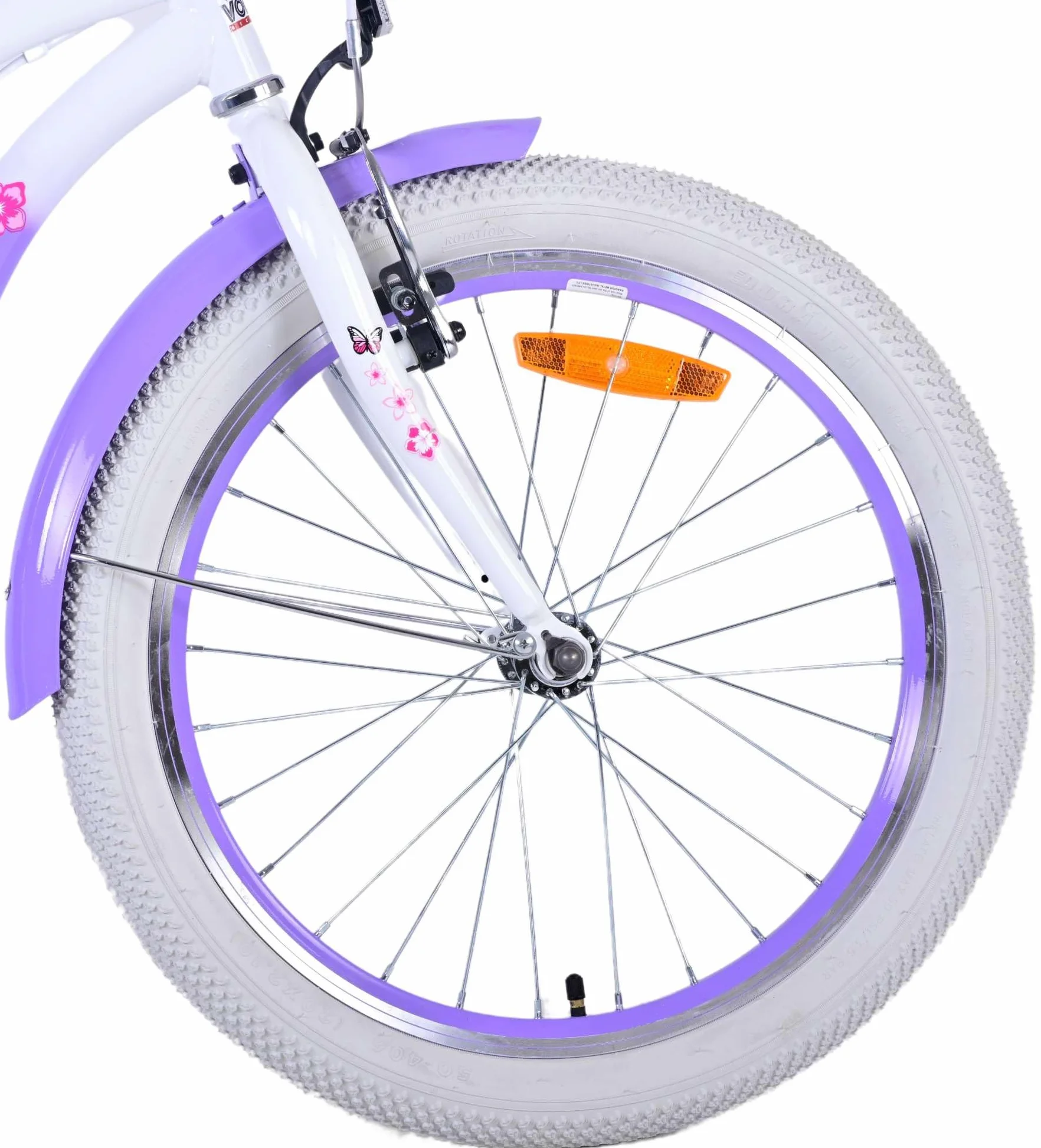 Bicicletta per bambine 20 pollici 6-8 anni con cestino e portapacchi fuxia